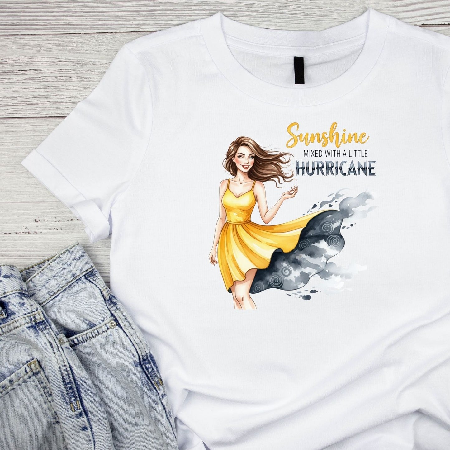 SUNSHINE MIXED WITH A LITTLE HURRICANE T-SHIRT