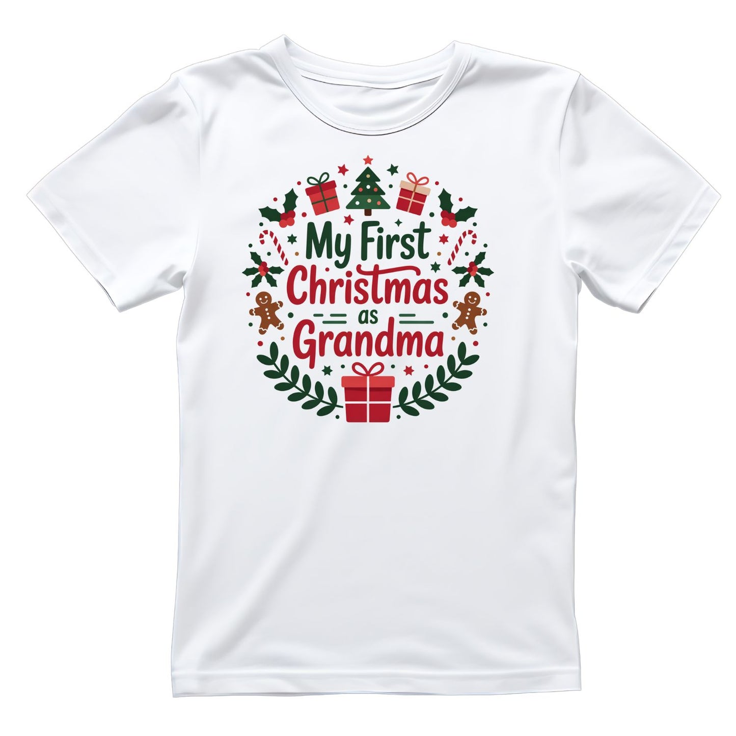 My First Christmas as Grandma T-shirt