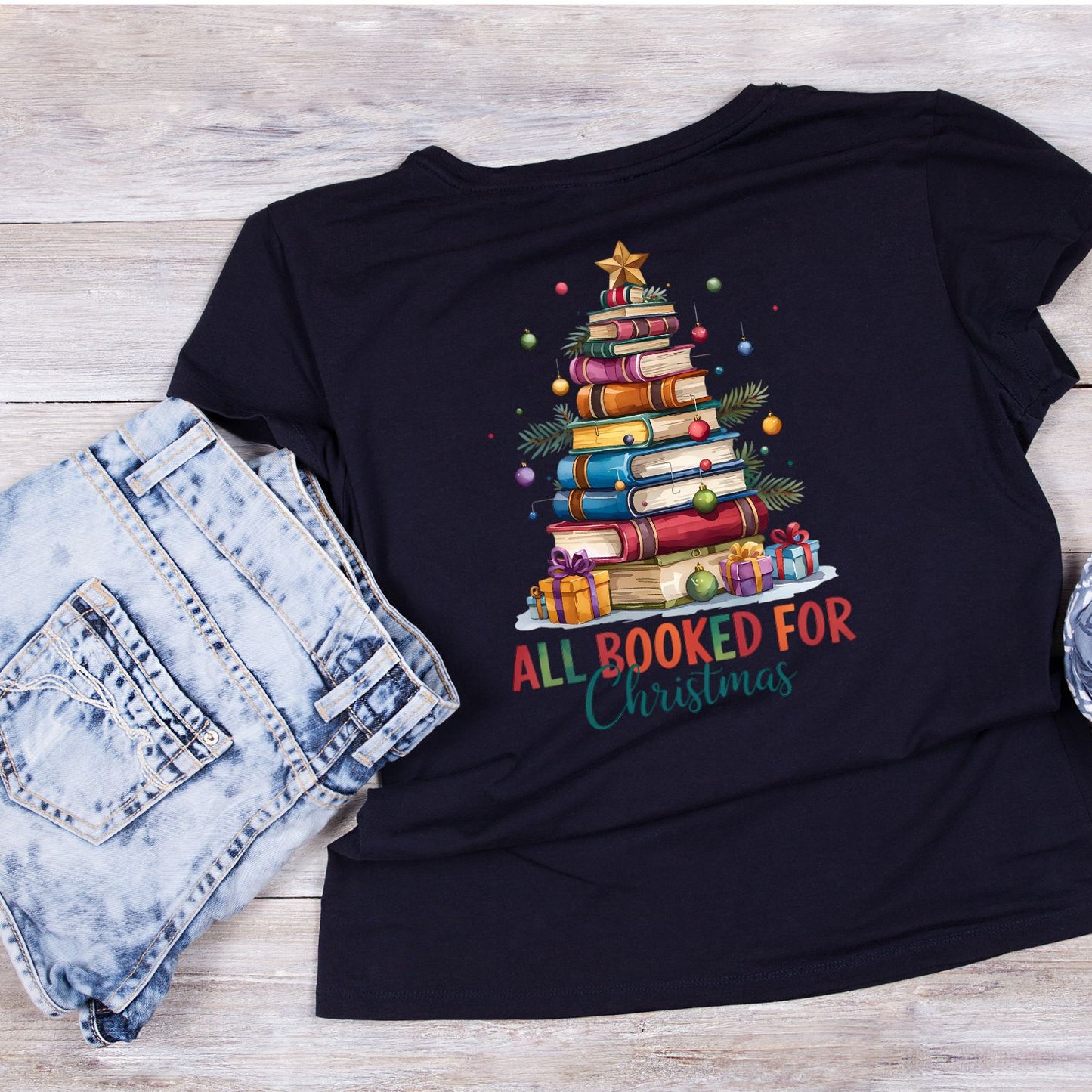 All Booked For Christmas T-shirt