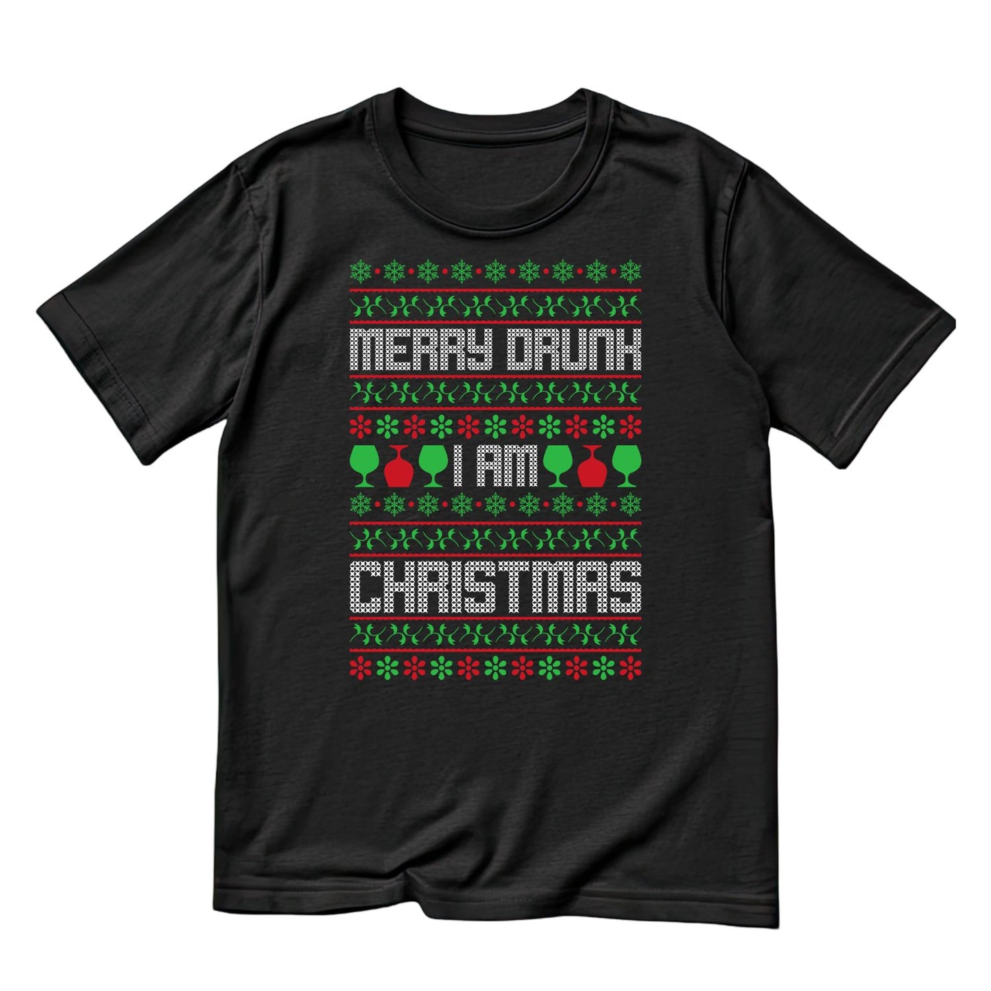 Merry Drunk I Am Christmas T-shirt