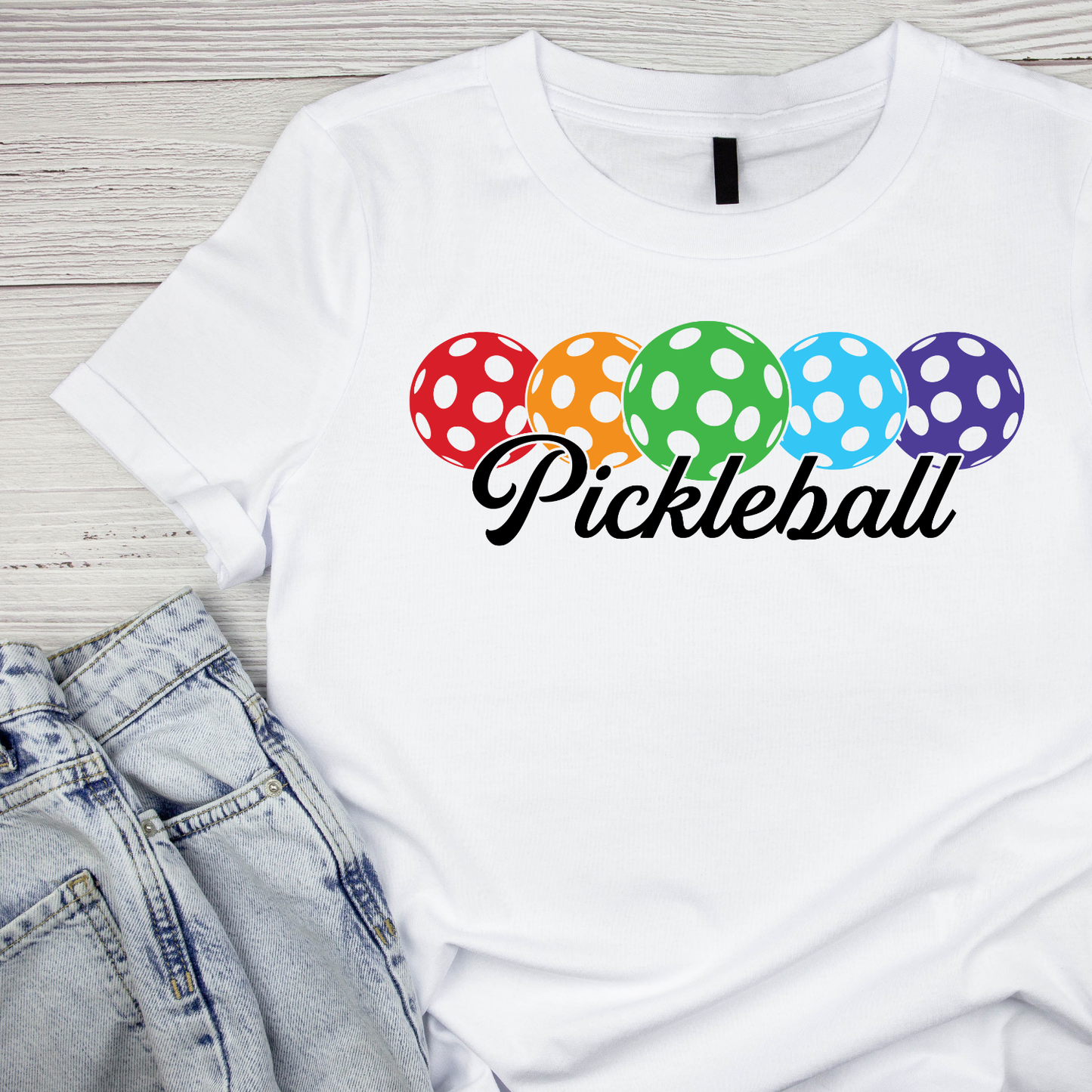 Pickleball Colourful T-shirt | Graphic Tee | Printed Shirt