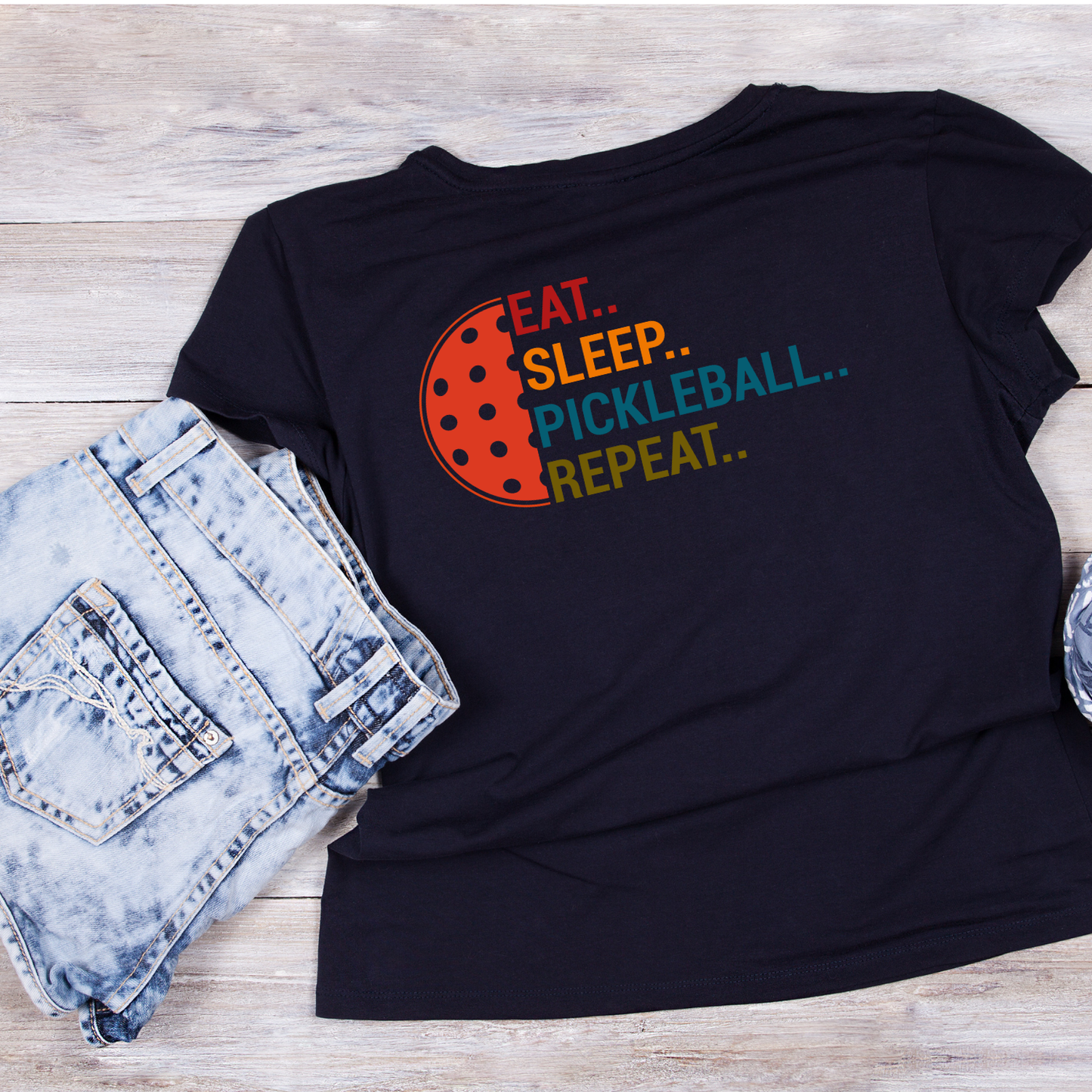 Eat… Sleep… Pickleball… Repeat… T-shirt | Graphic Tee | Sports Printed Shirt
