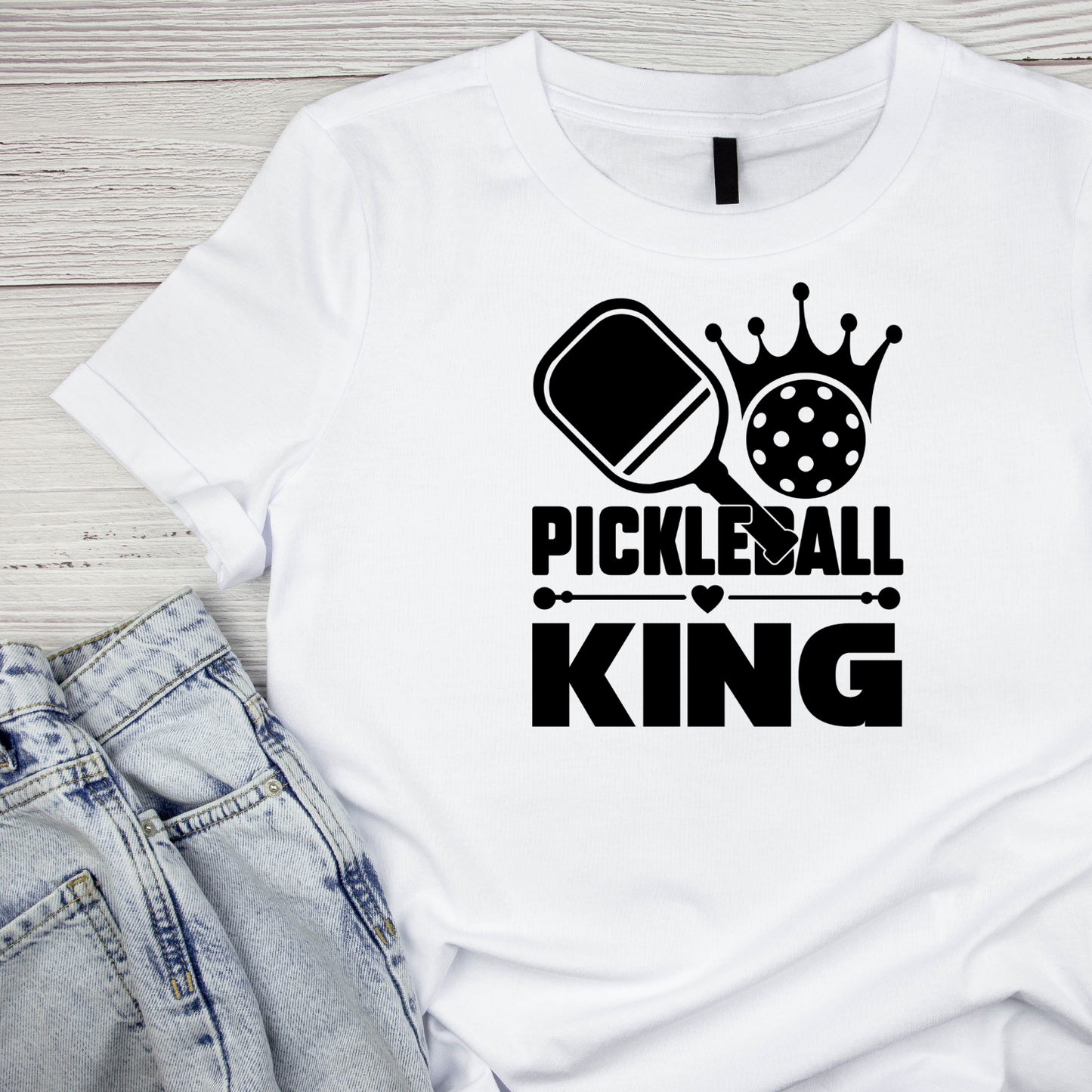 Pickleball King T-shirt | Graphic Tee | Printed Shirt