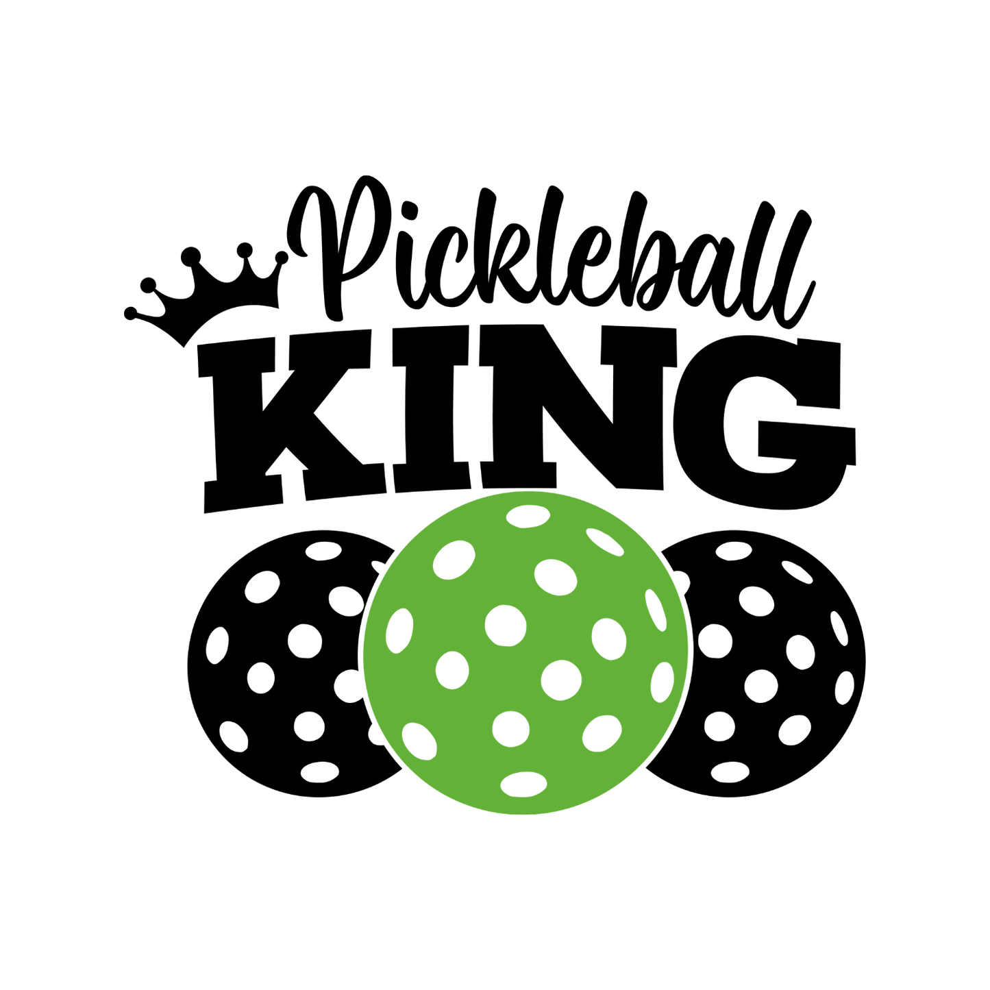 Pickleball King T-shirt | Graphic Tee | Printed Shirt