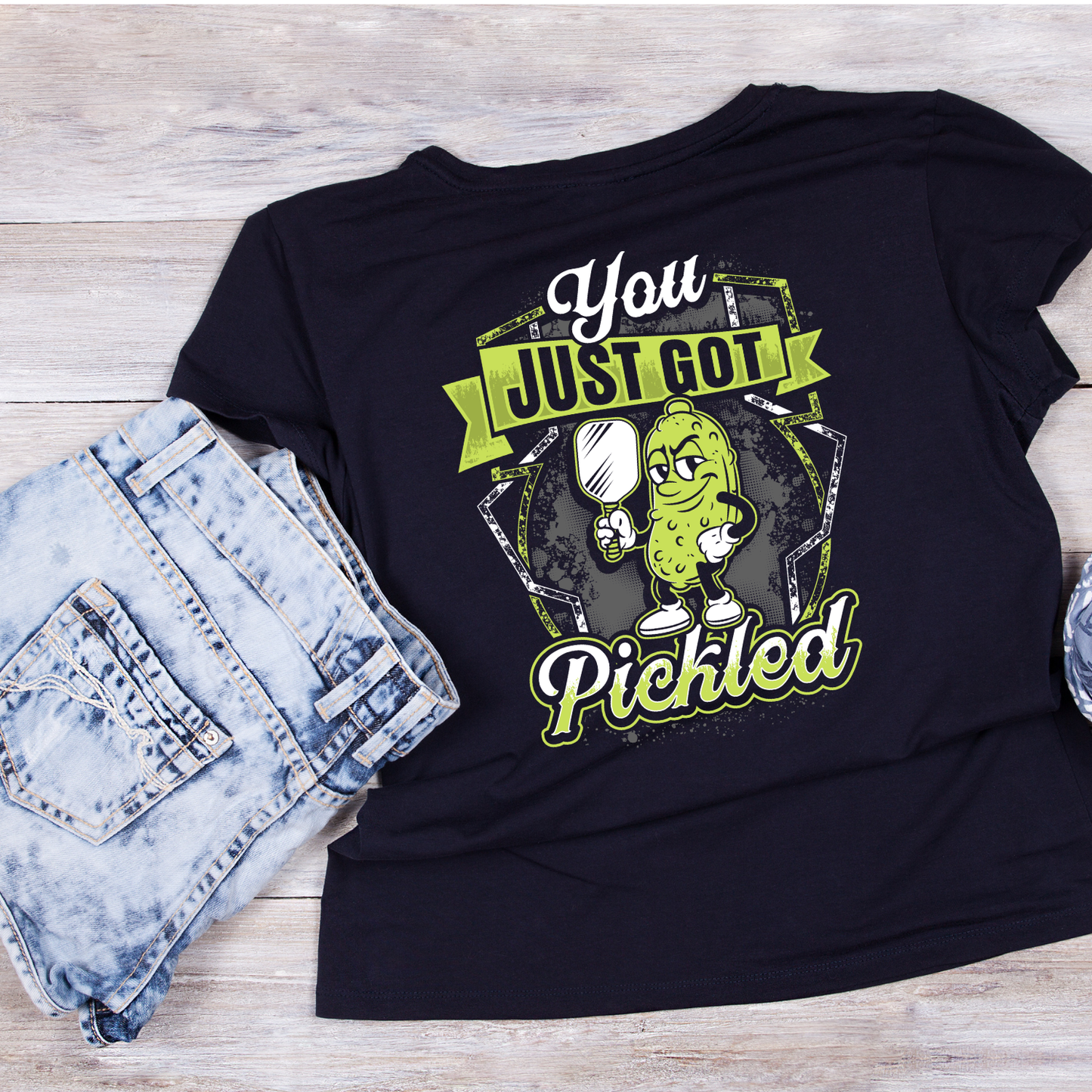 You Just Got Pickled Pickleball T-shirt | Funny Graphic Tee | Sports Printed Shirt