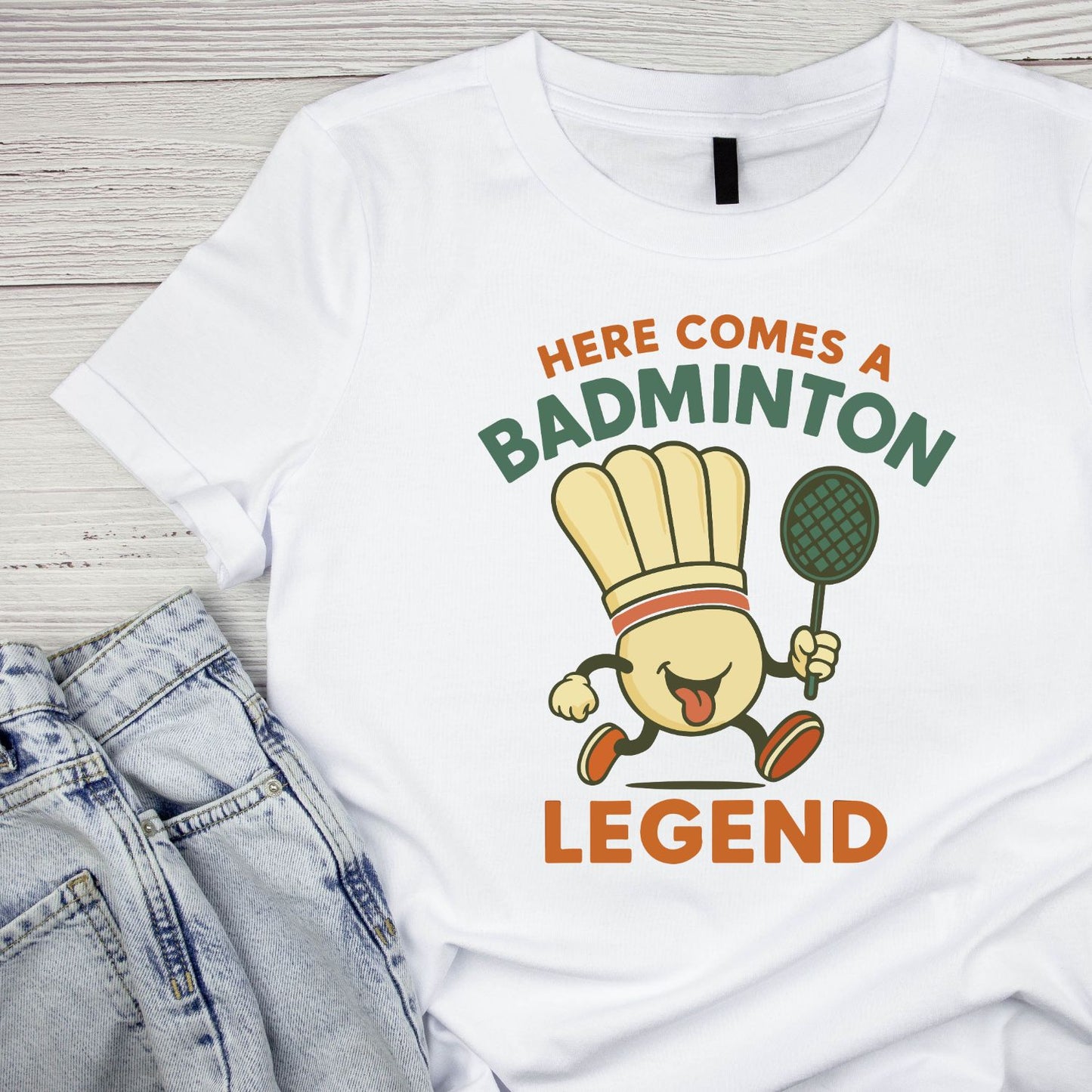 Here Comes A Badminton Legend T-shirt