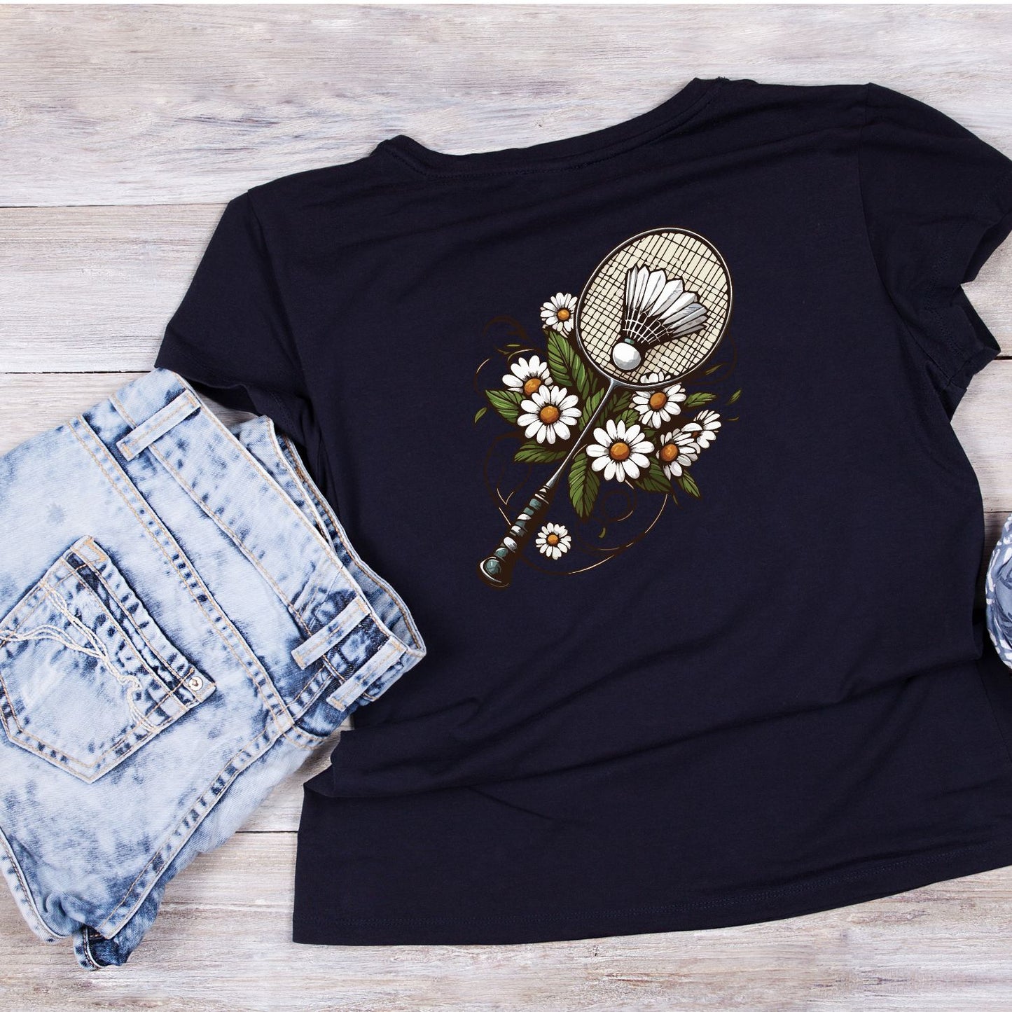 Badminton Daisies T-shirt