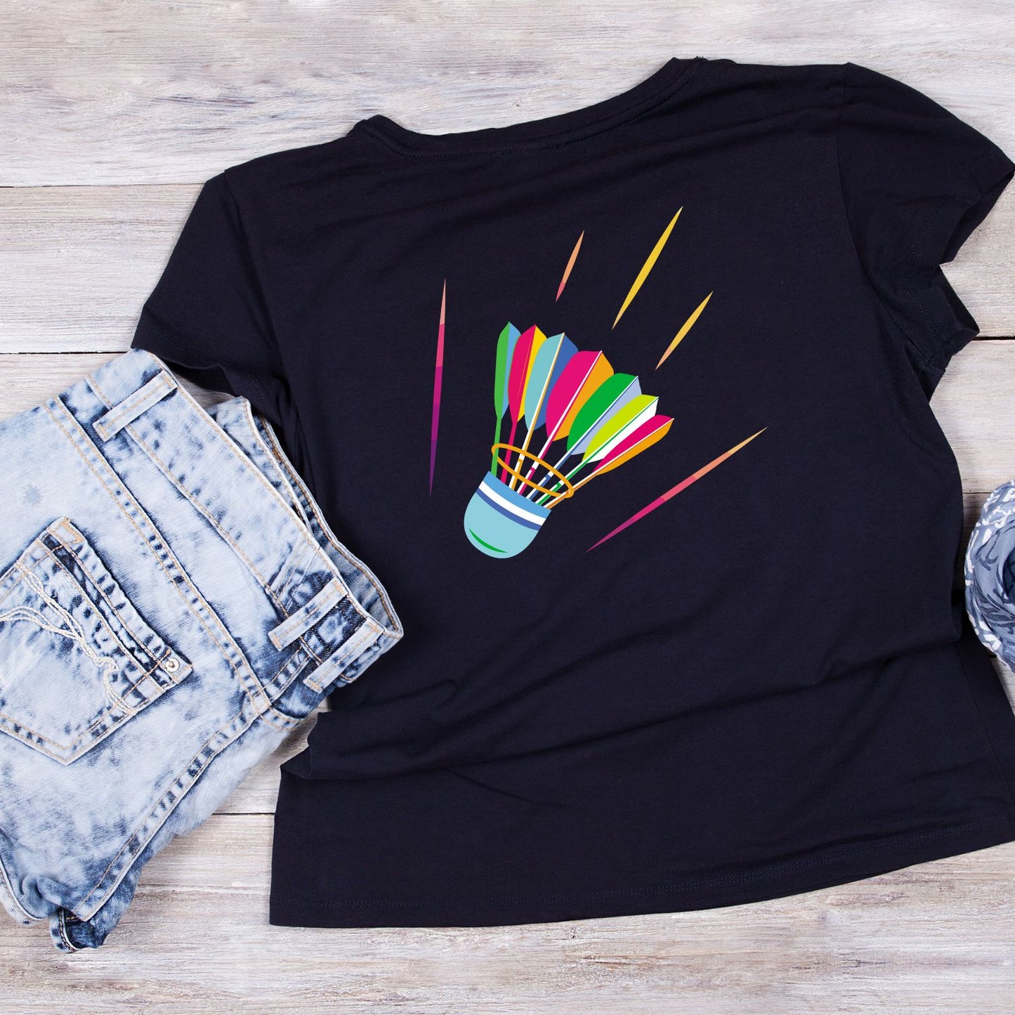 Shuttlecock Badminton T-shirt