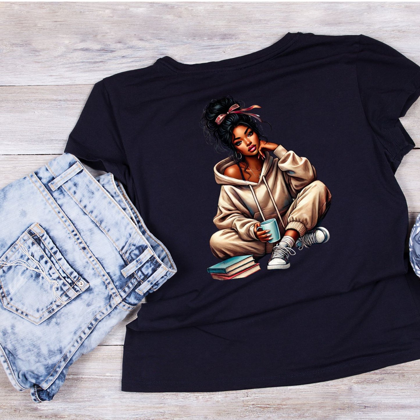 Sitting With Books T-shirt