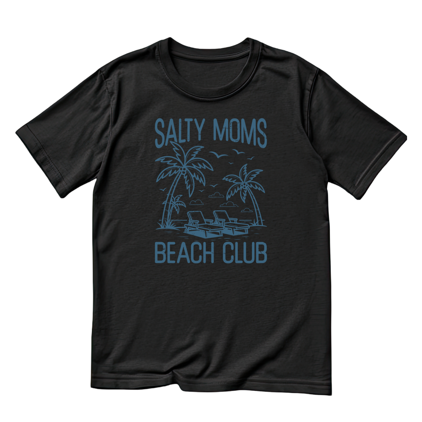 Salty Moms Beach Club T-shirt | Mama Graphic Tee | Mommy Printed Shirt | Mother’s Day | Birthday