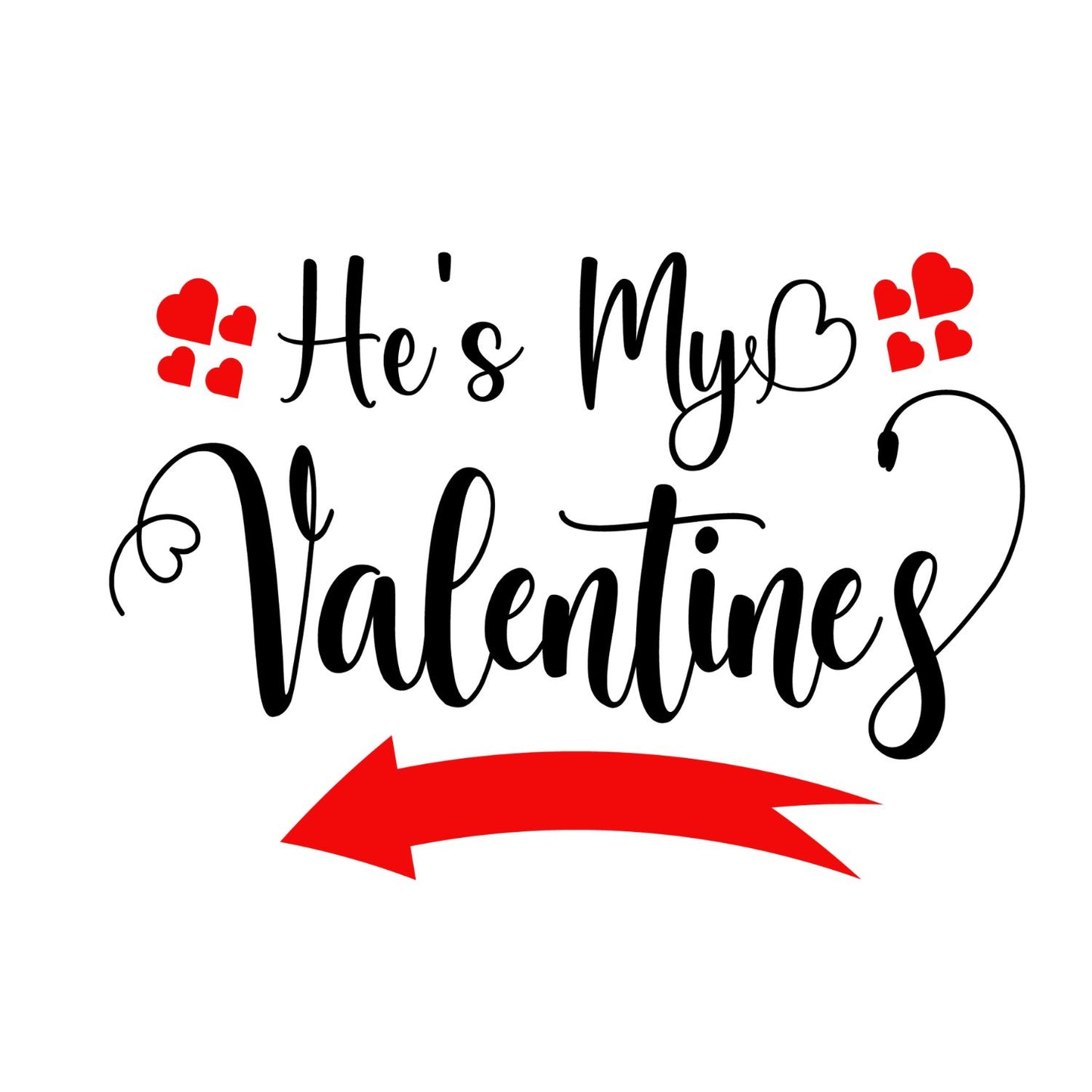 She’s My Valentine | He’s My Valentine |Couples Valentine’s Day T-shirt