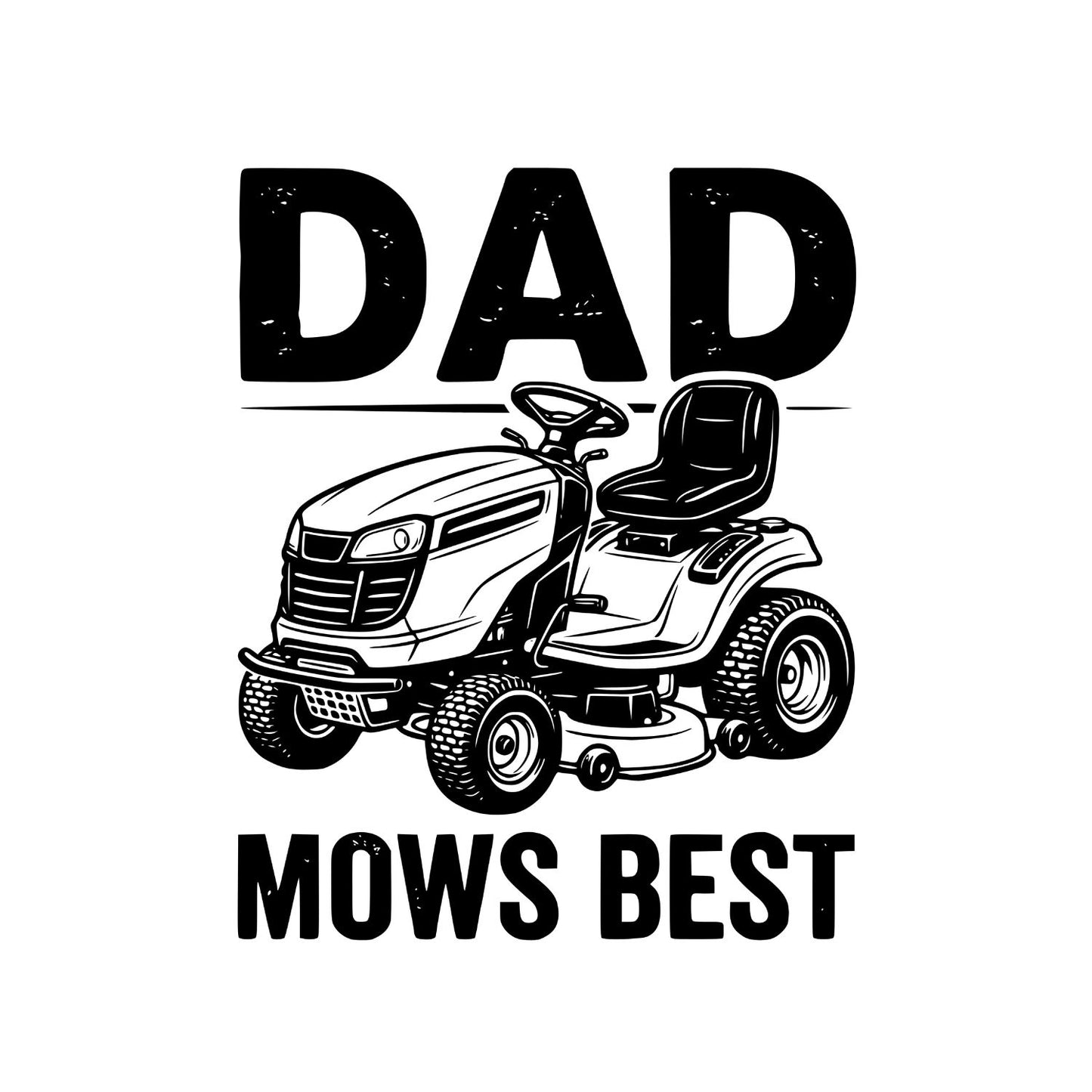Dad Mows Best T-shirt | Lawn Mower Graphic Tee | Printed Shirt | Father’s Day | Birthday