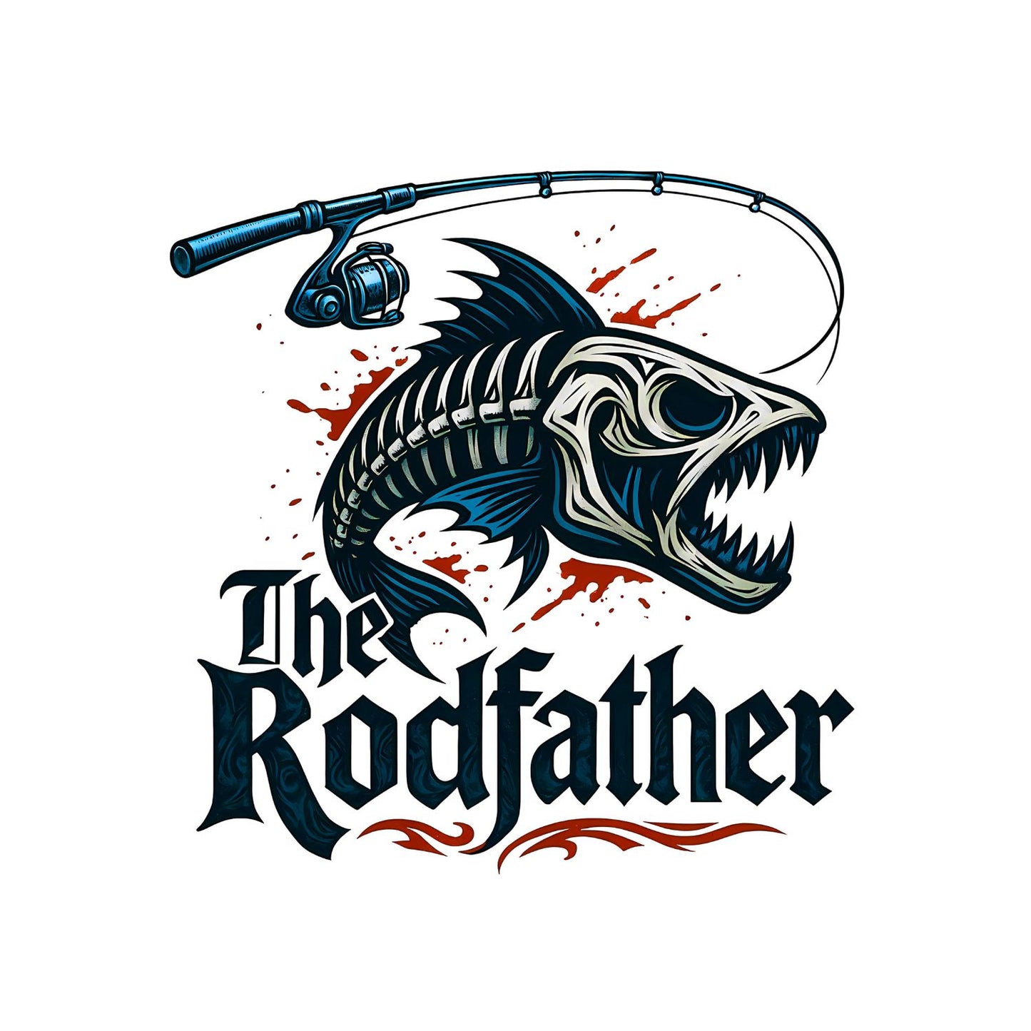 The Rodfather T-shirt | Fishing Graphic Tee | Printed Shirt | Father’s Day | Birthday