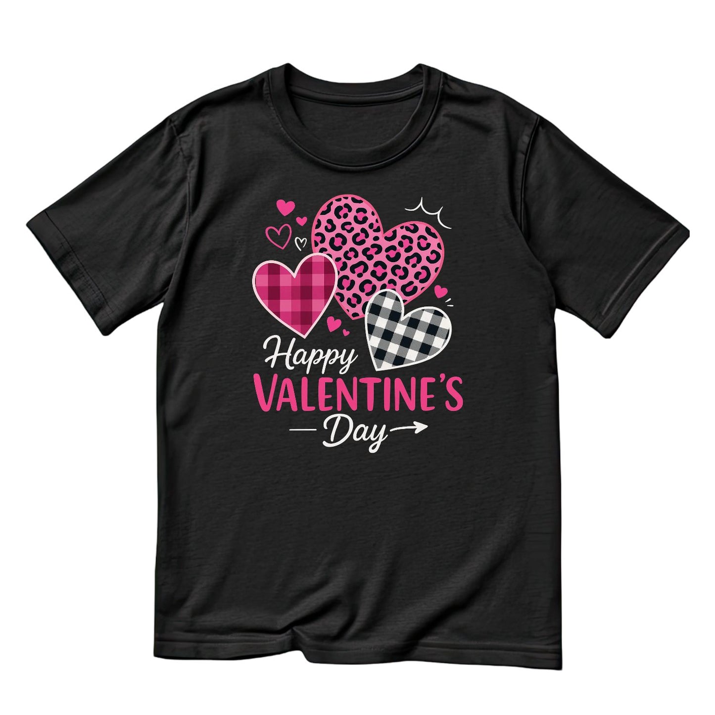 Happy Valentine’s Day T-shirt | Pink Hearts