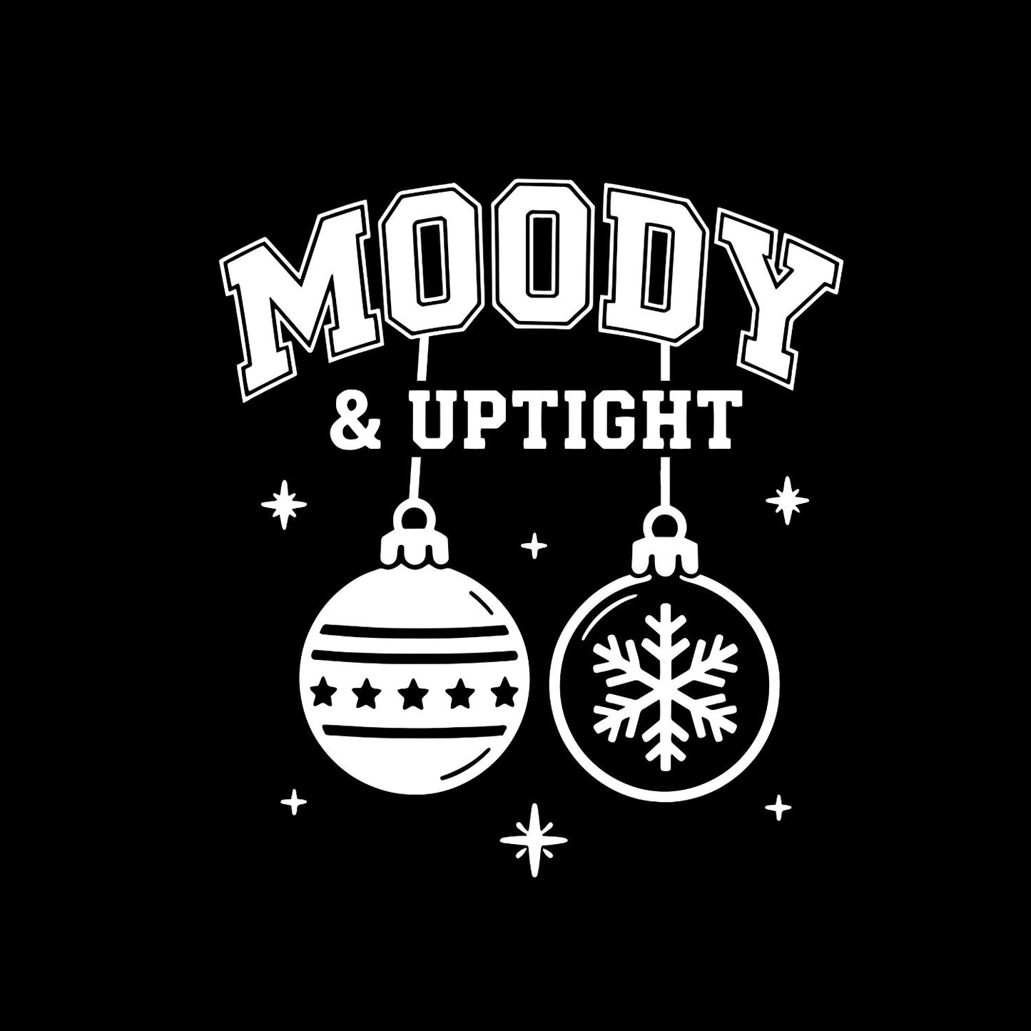 Merry & Bright | Moody & Uptight | Couples Christmas T-shirts