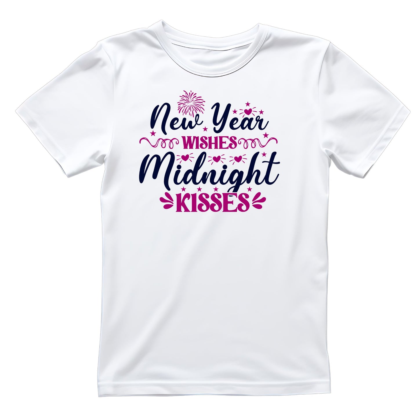 New Year Wishes Midnight Kisses T-shirt | New Years Eve | New Years Day |