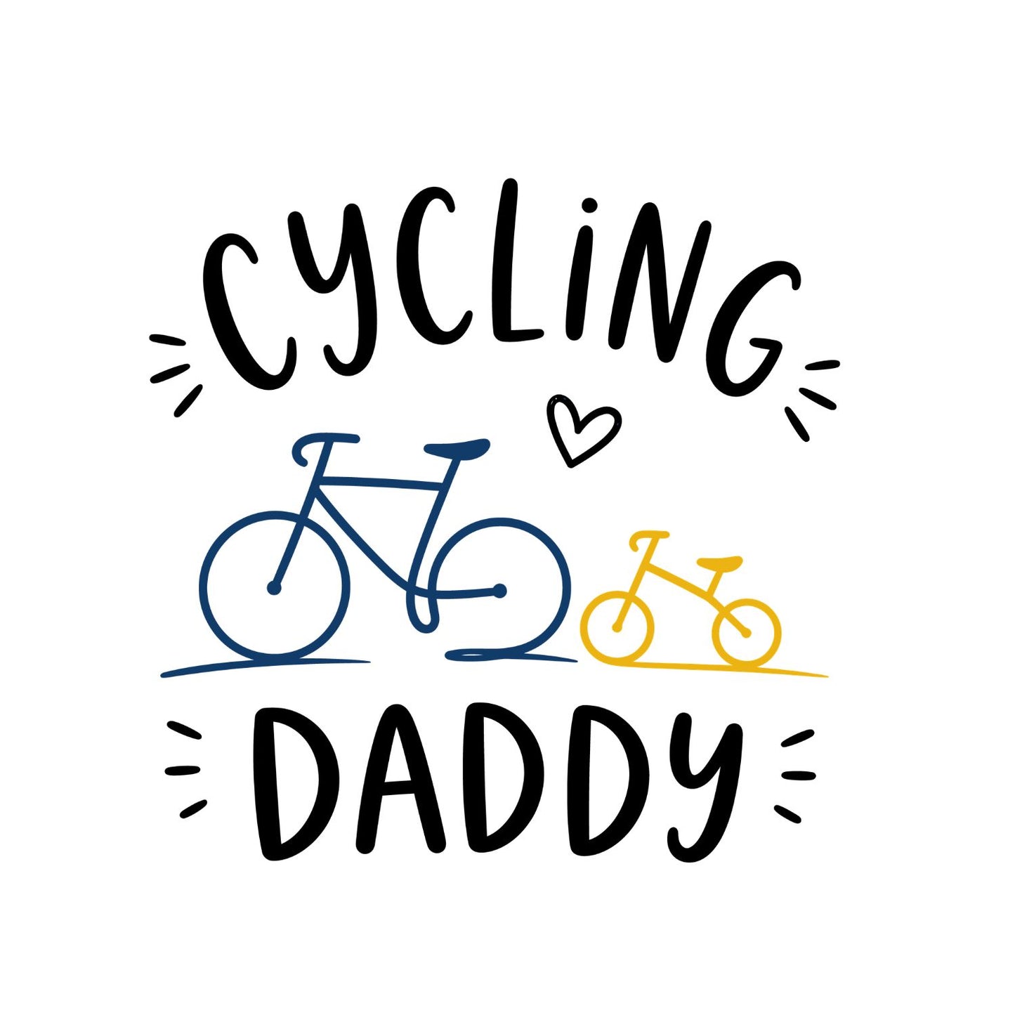 Cycling Daddy Bicycle T-shirt | Graphic Tee | Printed Shirt | Birthday | Father’s Day