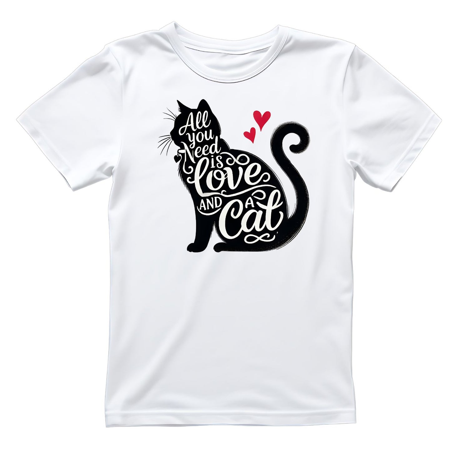 All You Need Is Love And A Cat T-shirt | Cat Kitty Kitten | Joke Sarcastic Funny