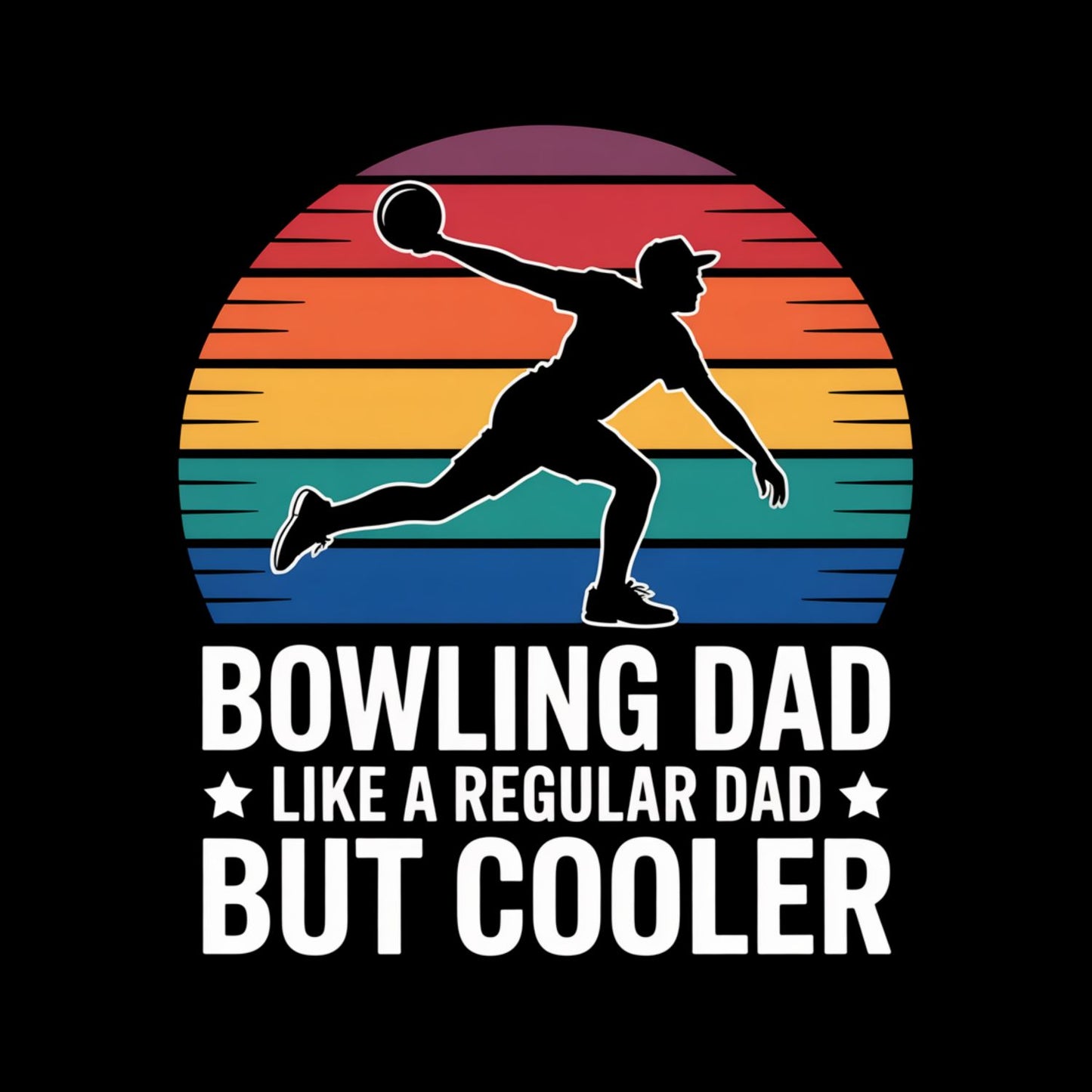Bowling Dad Like A Regular Dad But Cooler T-shirt | Sports Graphic Tee | Printed Shirt | Father’s Day | Birthday l