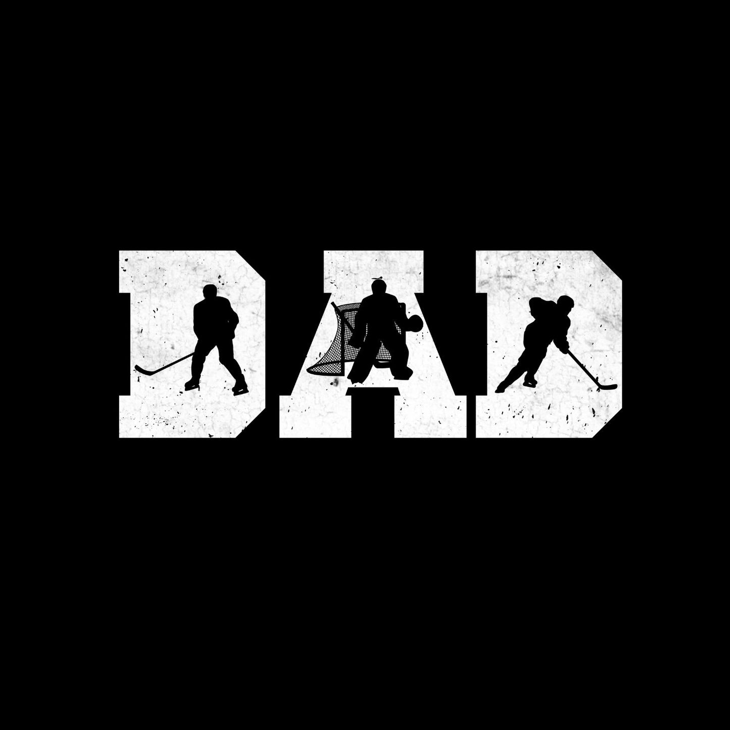 Dad Logo Hockey Design T-shirt | Sports Graphic Tee | Printed Shirt | Father’s Day | Birthday