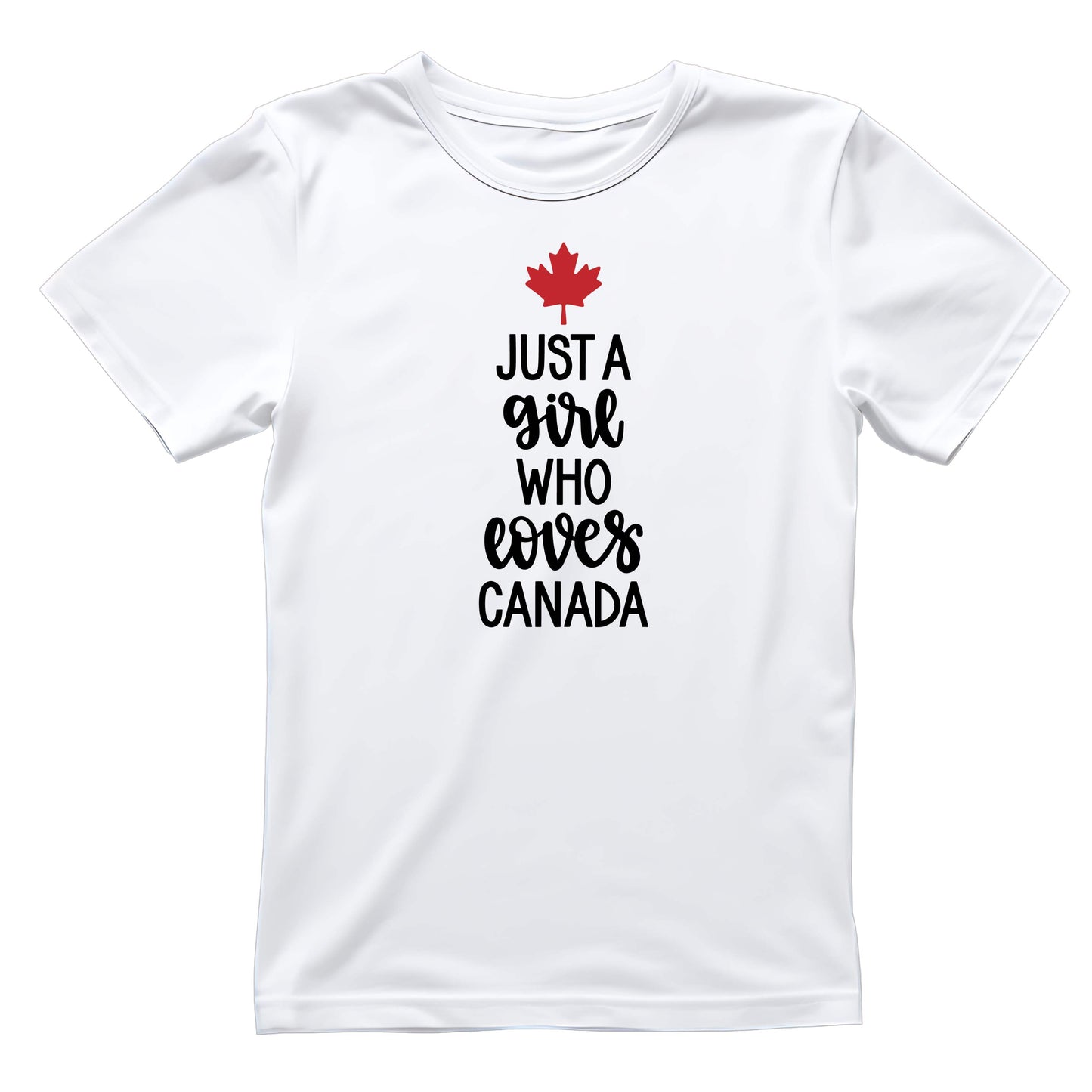 Just A Girl Who Loves Canada T-shirt | July 1st Graphic Tee | Printed Shirt |