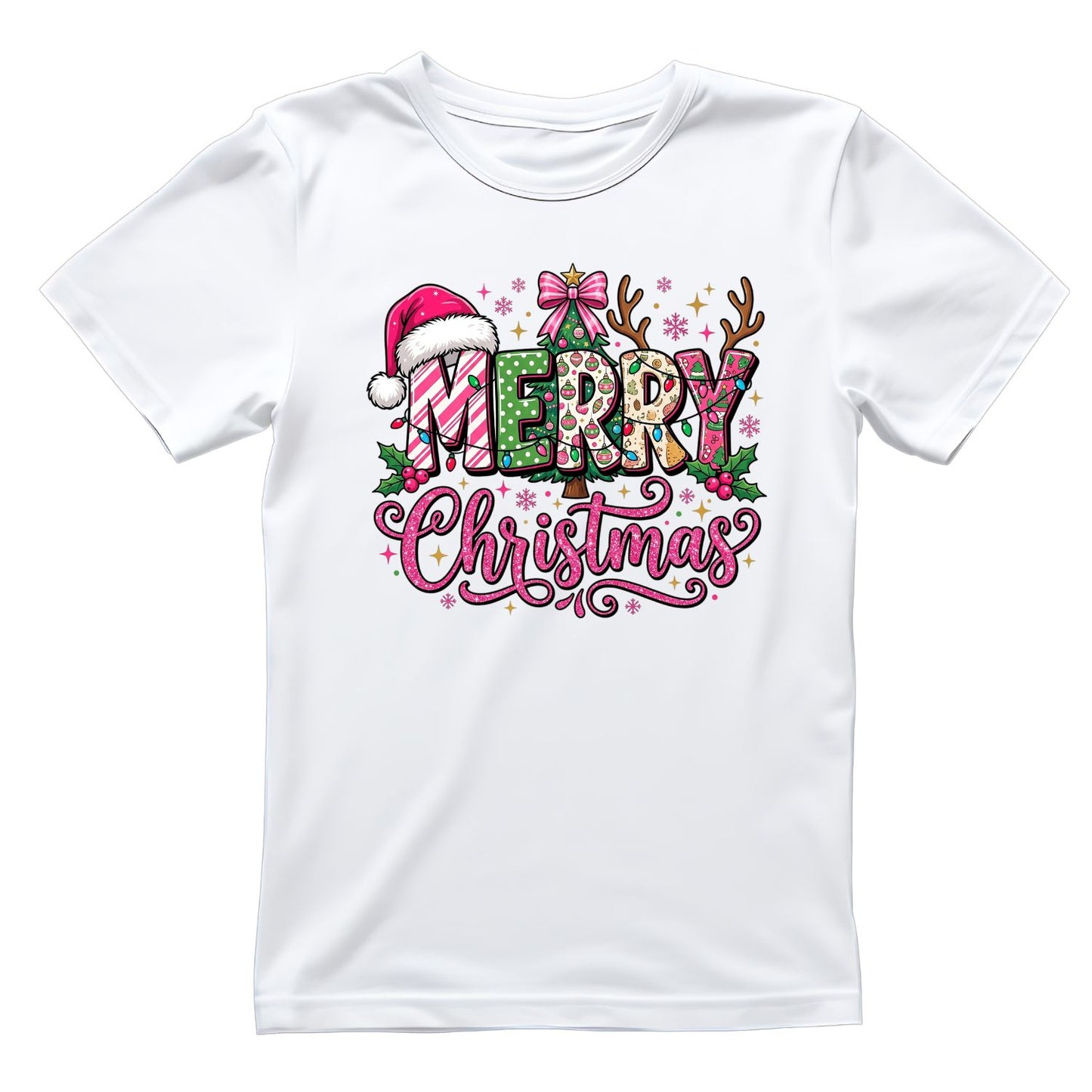 Merry Christmas T-Shirt | Xmas Graphic Tee | Holiday Shirt