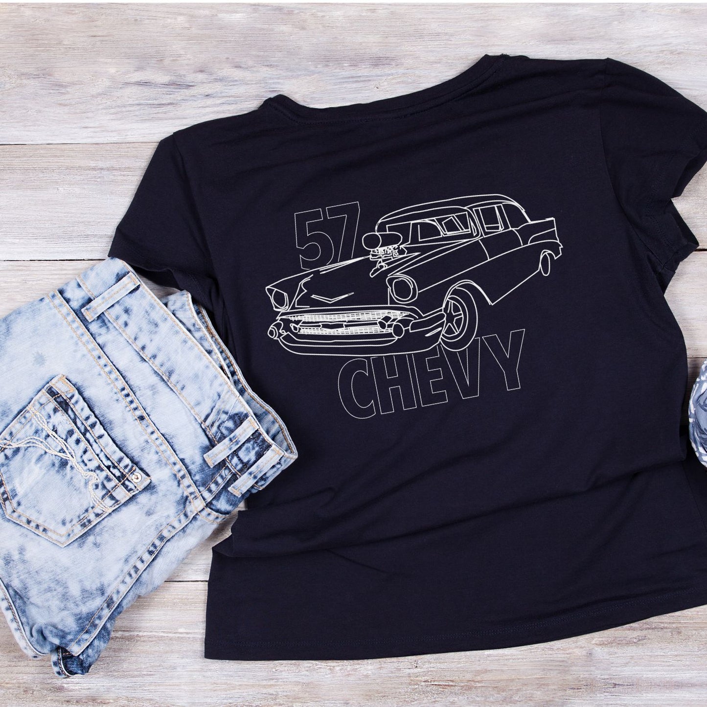 ‘57 Chevy T-Shirt | Vintage Car Graphic Tee | Shirt