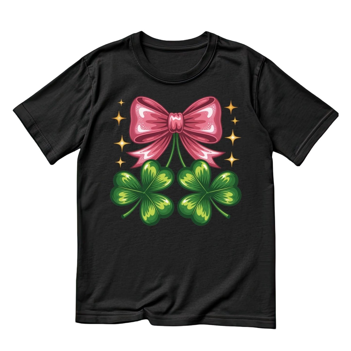 Pink Bow Shamrock T-shirt | St Patrick’s Day T-shirt | Shamrock |