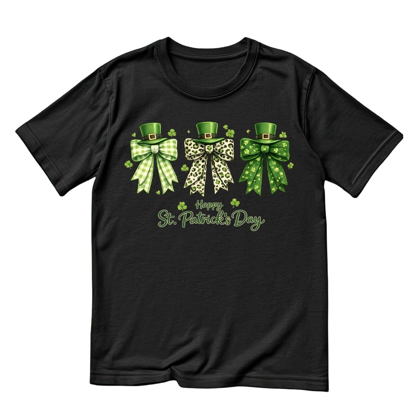 Happy St Patrick’s Day T-shirt | St Patrick’s Day T-shirt | Bows Top Hat