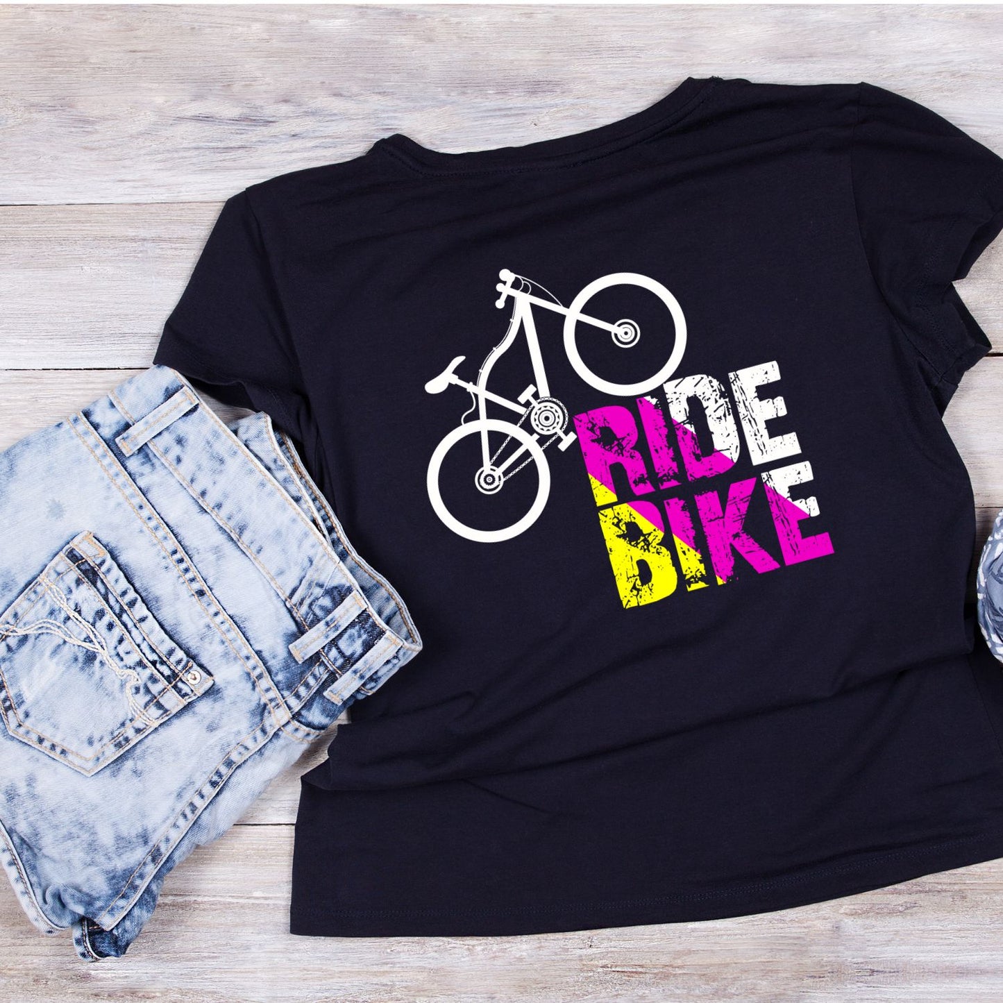 Ride Bike T-Shirt | Sports Graphic Tee | Bicycle Shirt