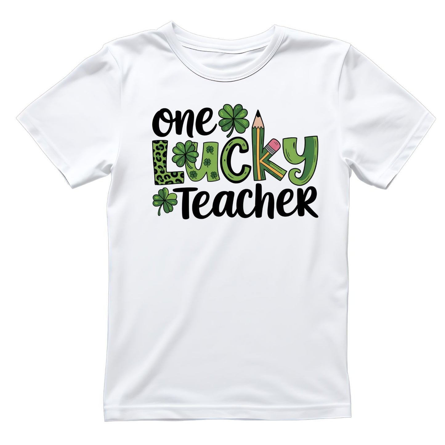 One Lucky Teacher Pencil Shamrock T-shirt | St. Patrick’s Day |