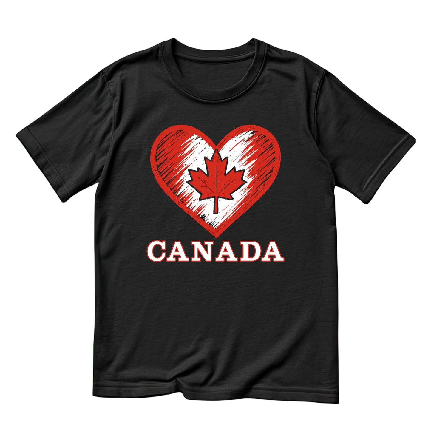 Canada Heart T-Shirt | July 1st Graphic Tee | Canada Day Shirt