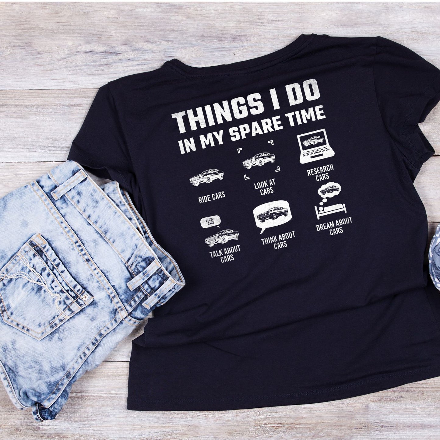 Things I Do In My Spare Time T-Shirt | Cars |