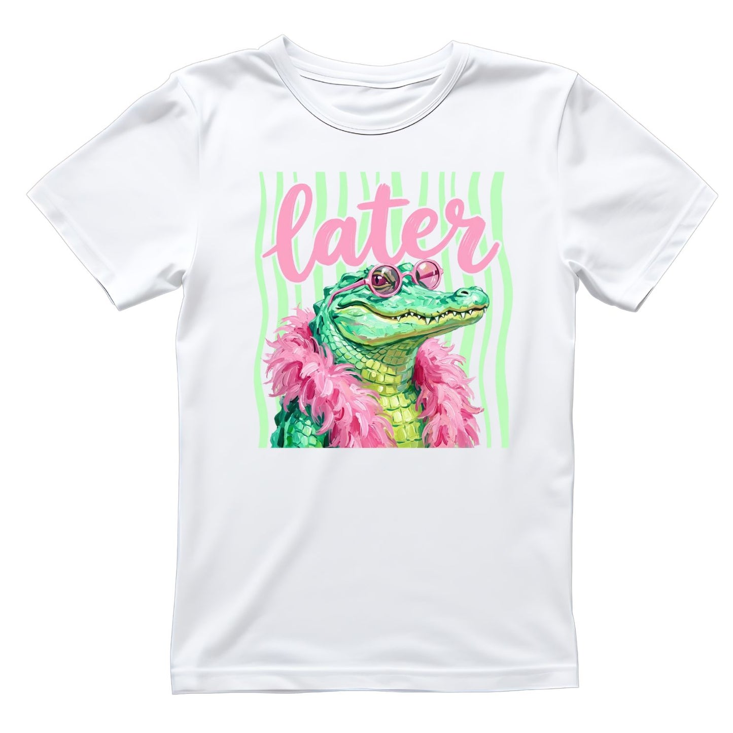 Later Alligator Boa T-Shirt | Summer Graphic Tee | Beach Shirt