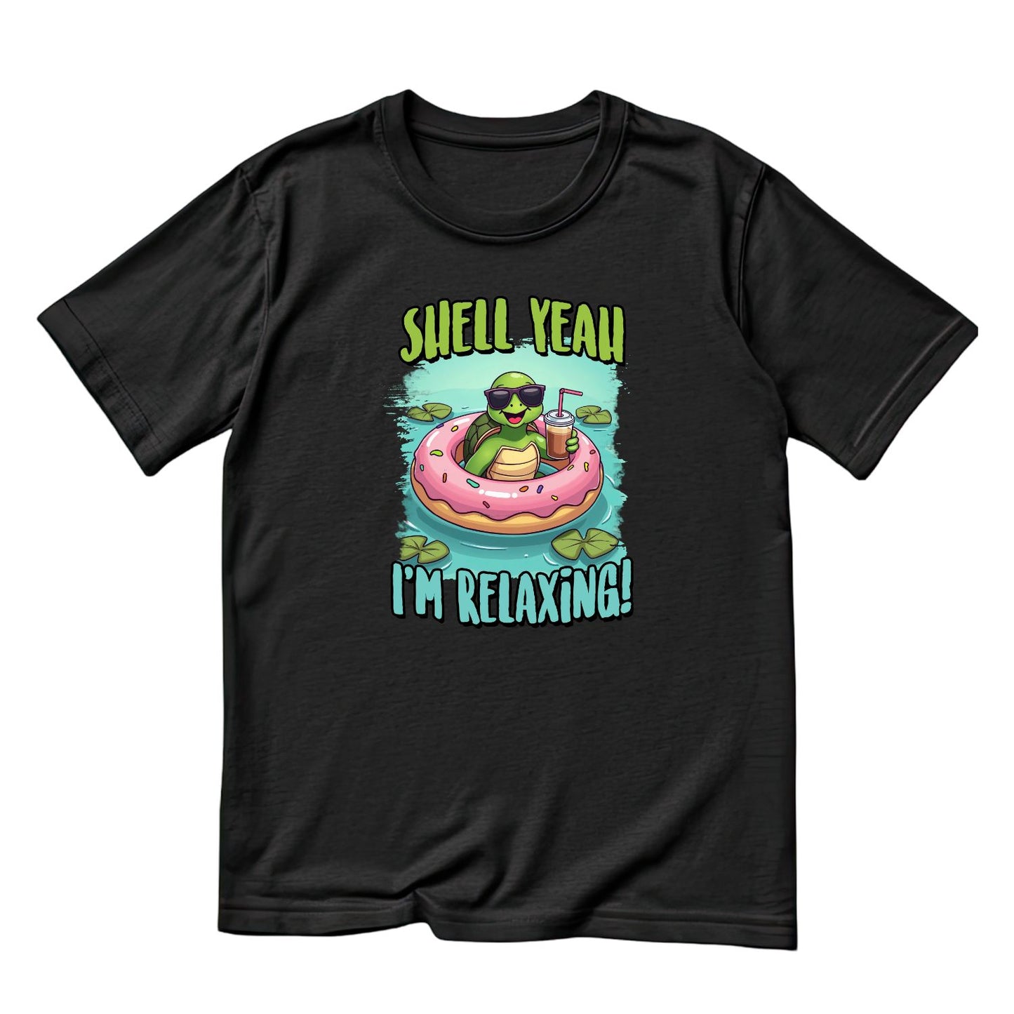 Shell Yeah I’m Relaxing Turtle T-Shirt | Summer Graphic Tee | Beach Shirt