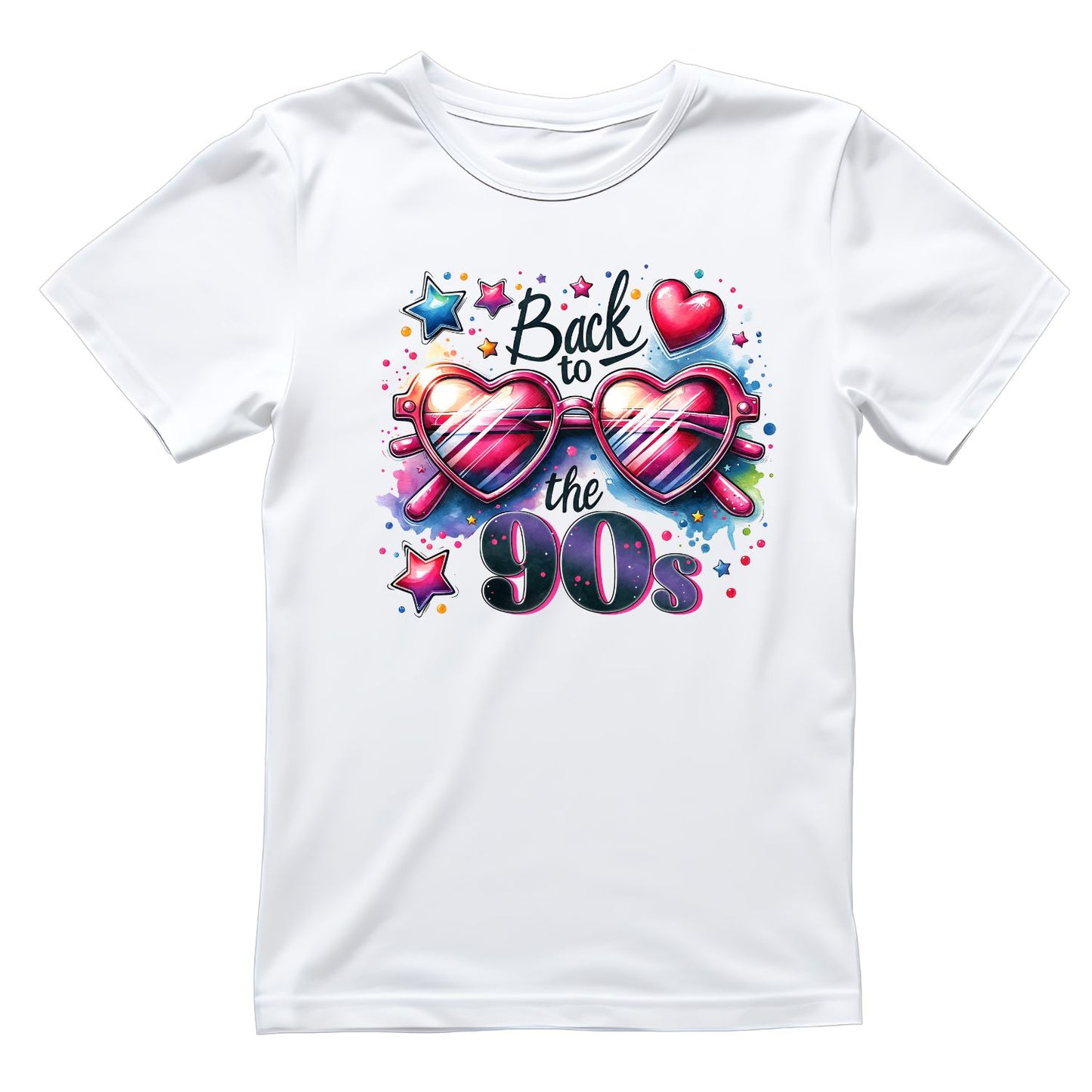 Back To The 90’s Heart Sunglasses T-Shirt | Retro Graphic Tee | Vintage Shirt