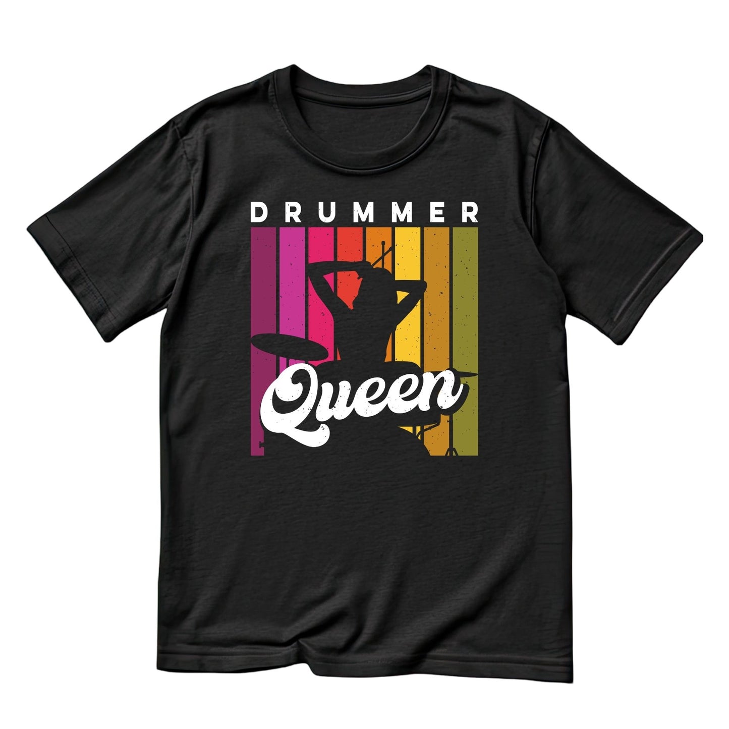 Drummer Queen T-Shirt | Gift | Drums | Music | Band | Graphic Tee