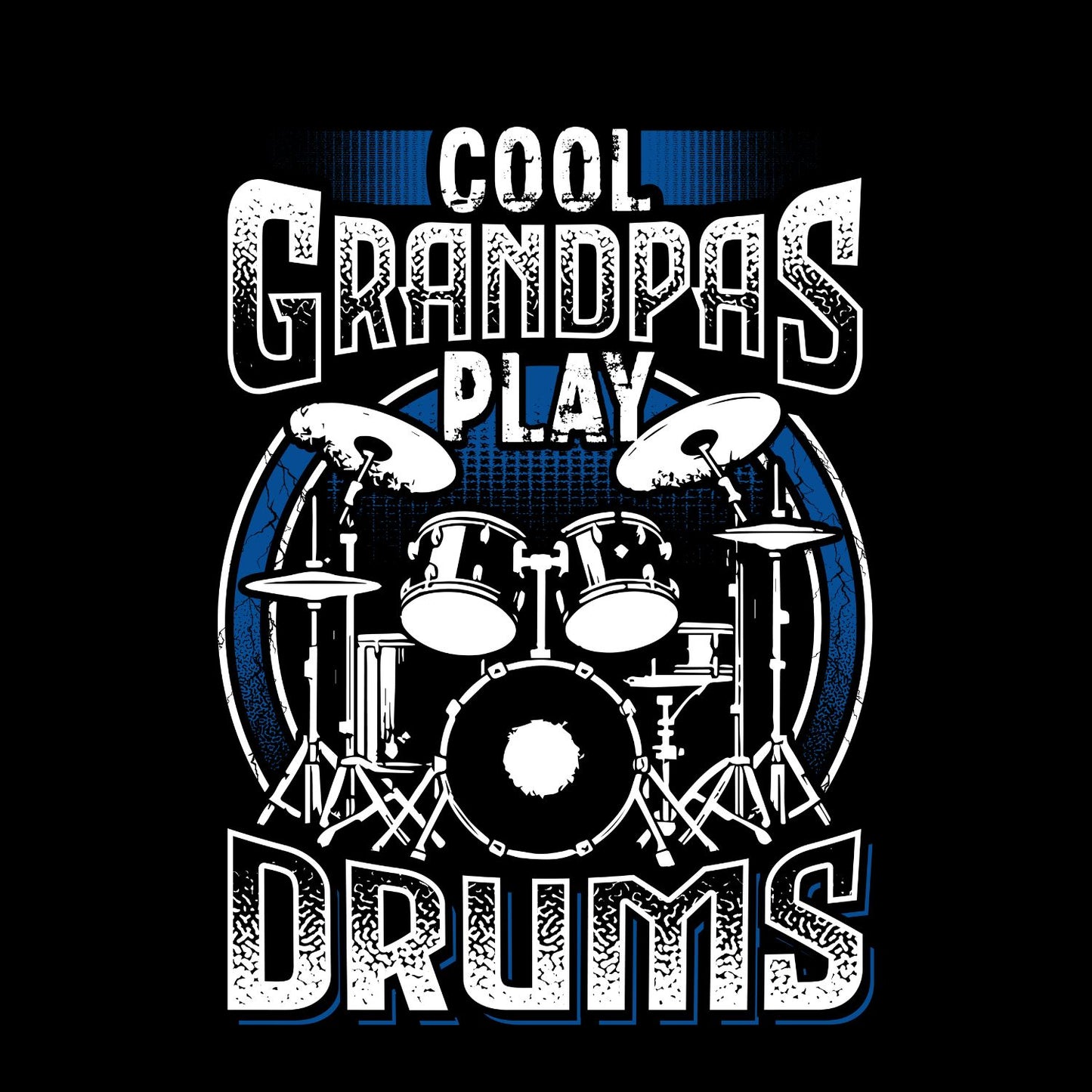 Cool Grandpas Play Drums T-Shirt | Gift | Drums | Music | Band | Graphic Tee