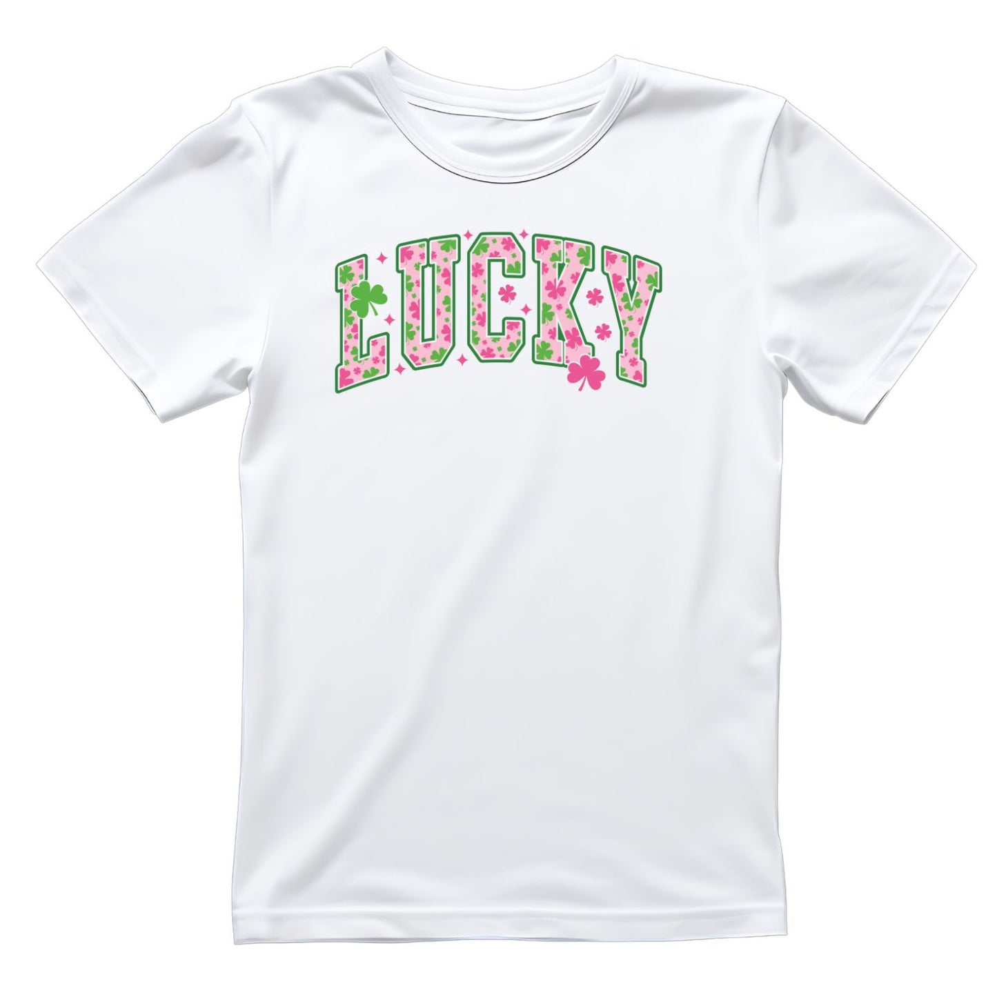 Blush Pink Lucky Clover T-shirt | St Patrick’s Day T-shirt | Shamrock | Graphic Tee | Printed Shirt