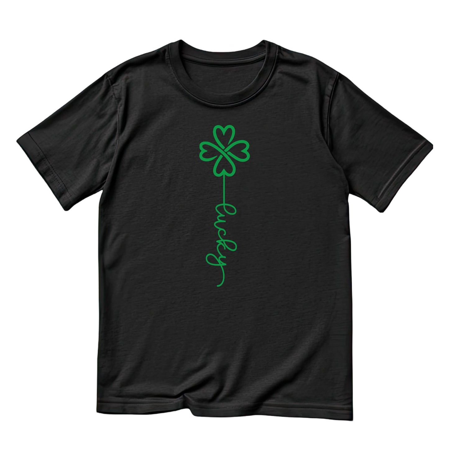 Minimalist Line Clover St. Patrick’s Day T-shirt | St Patrick’s Day T-shirt | Shamrock | Graphic Tee | Printed Shirt | St. Paddy’s |
