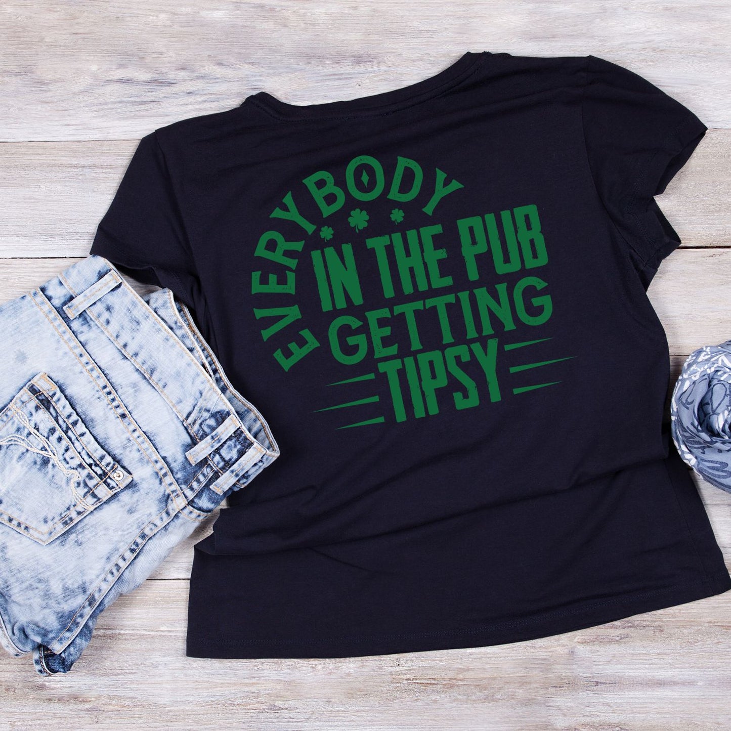 Everybody In the Pub Getting Tipsy St. Patrick’s Day T-shirt | St Patrick’s Day T-shirt | Shamrock | Graphic Tee | Printed Shirt | St. Paddy’s |