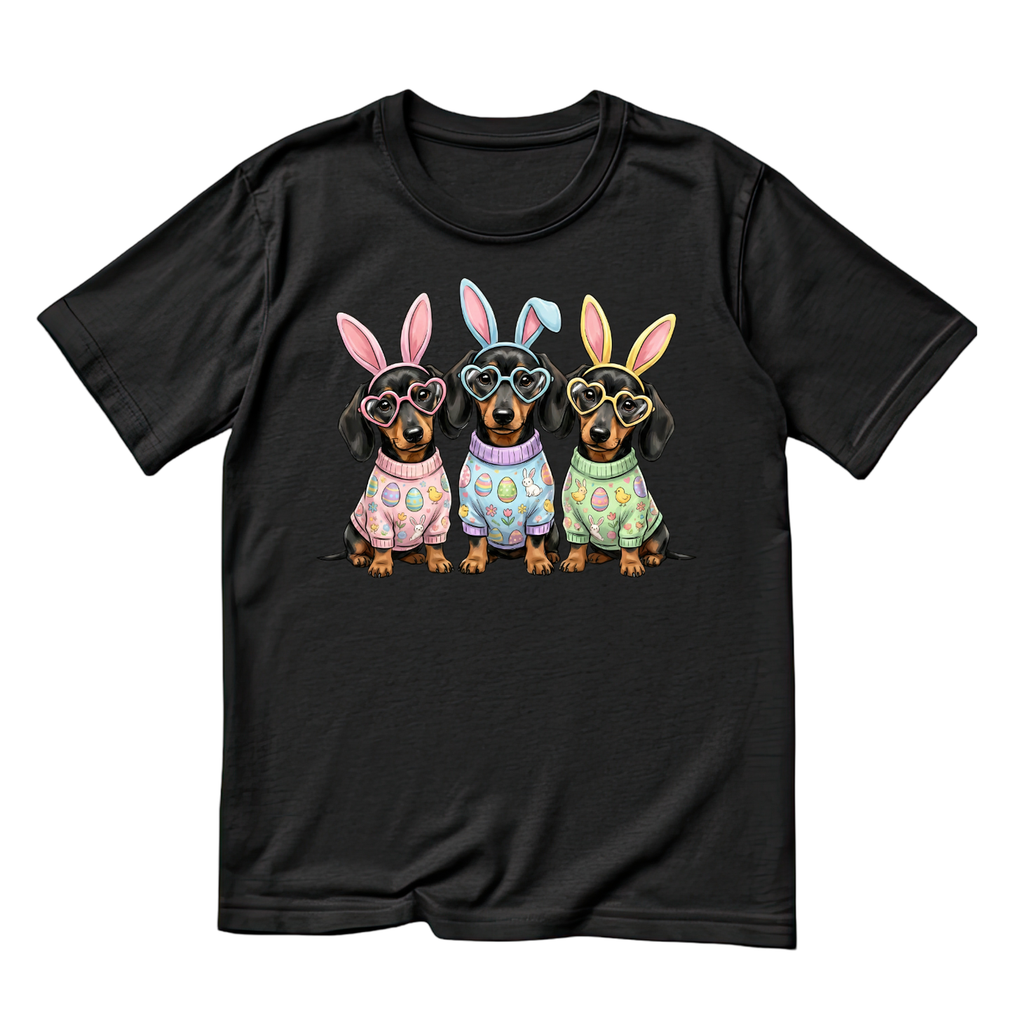 Dachshund Easter Bunny T-shirt | Graphic Tee | Printed Shirt | Animal Lover | Dogs