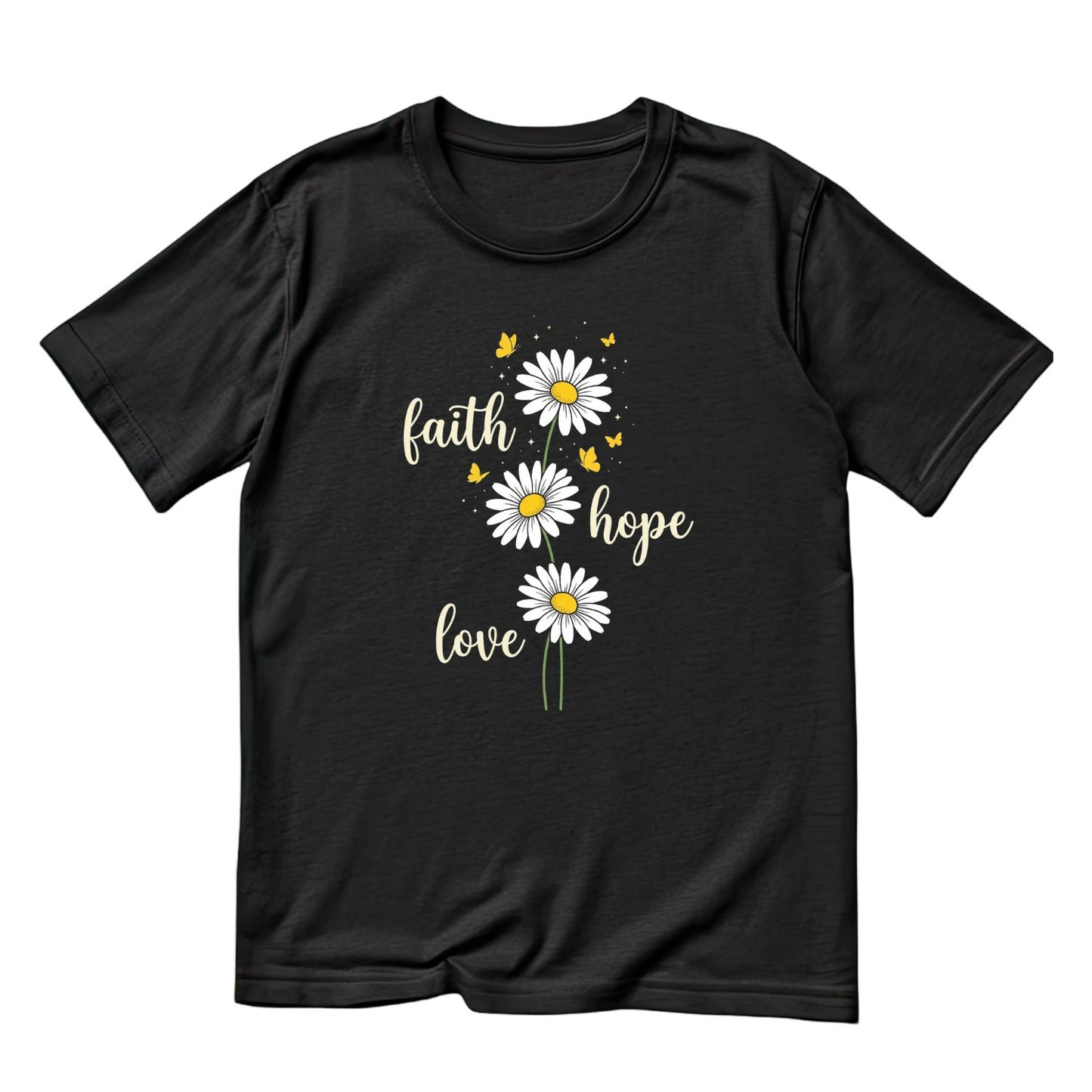 Faith Hope Love T-Shirt | Faith Graphic Tee | Jesus God Shirt