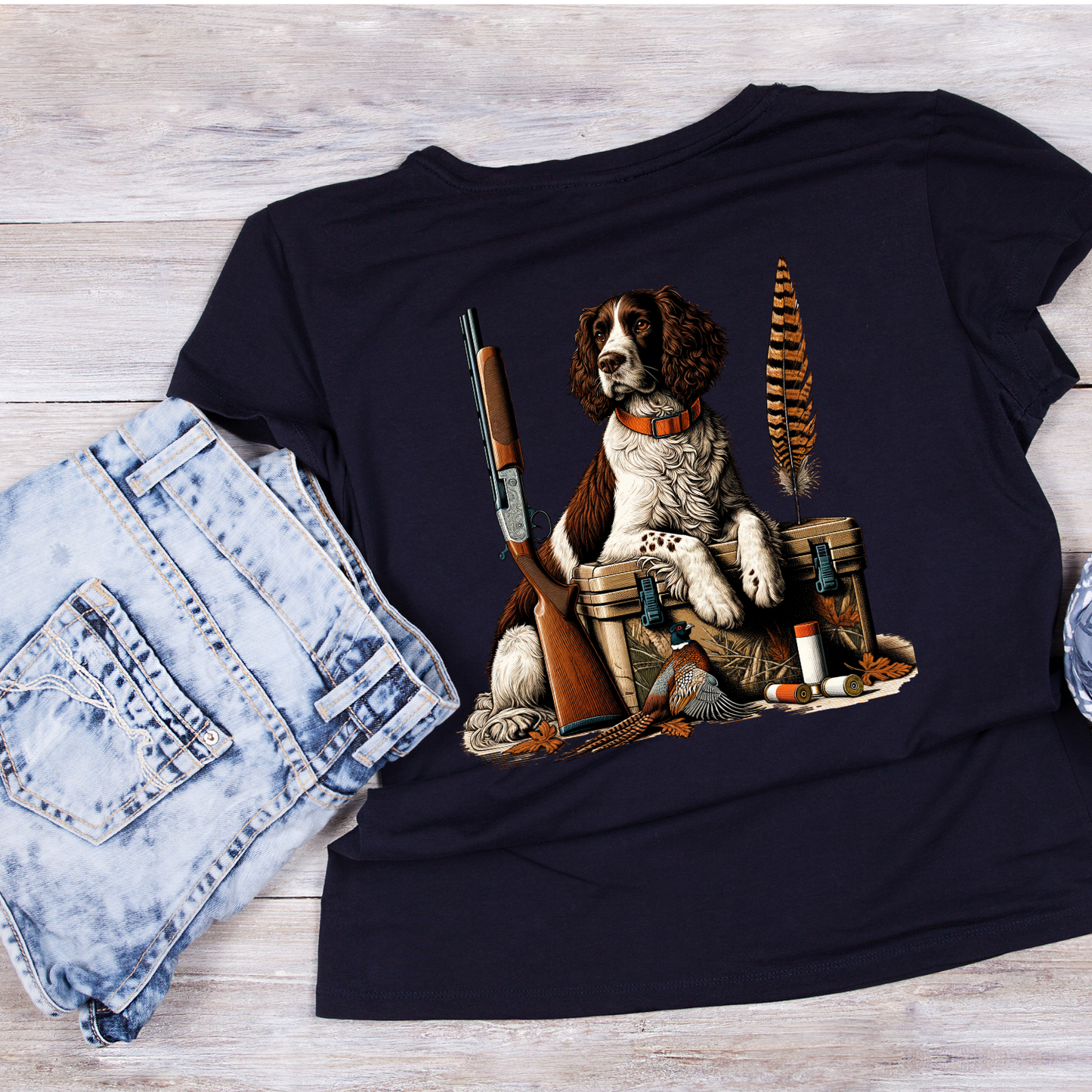 The Hunter’s Best Friend – Bird Dog Edition T-shirt | English Springer Spaniel | Graphic Tee | Printed Shirt | Animal Lover | Dogs | Pheasant Hunting Bird Dog | Shotgun Hunting | Hunting Season | Outdoor Sportsman | Sporting Dog