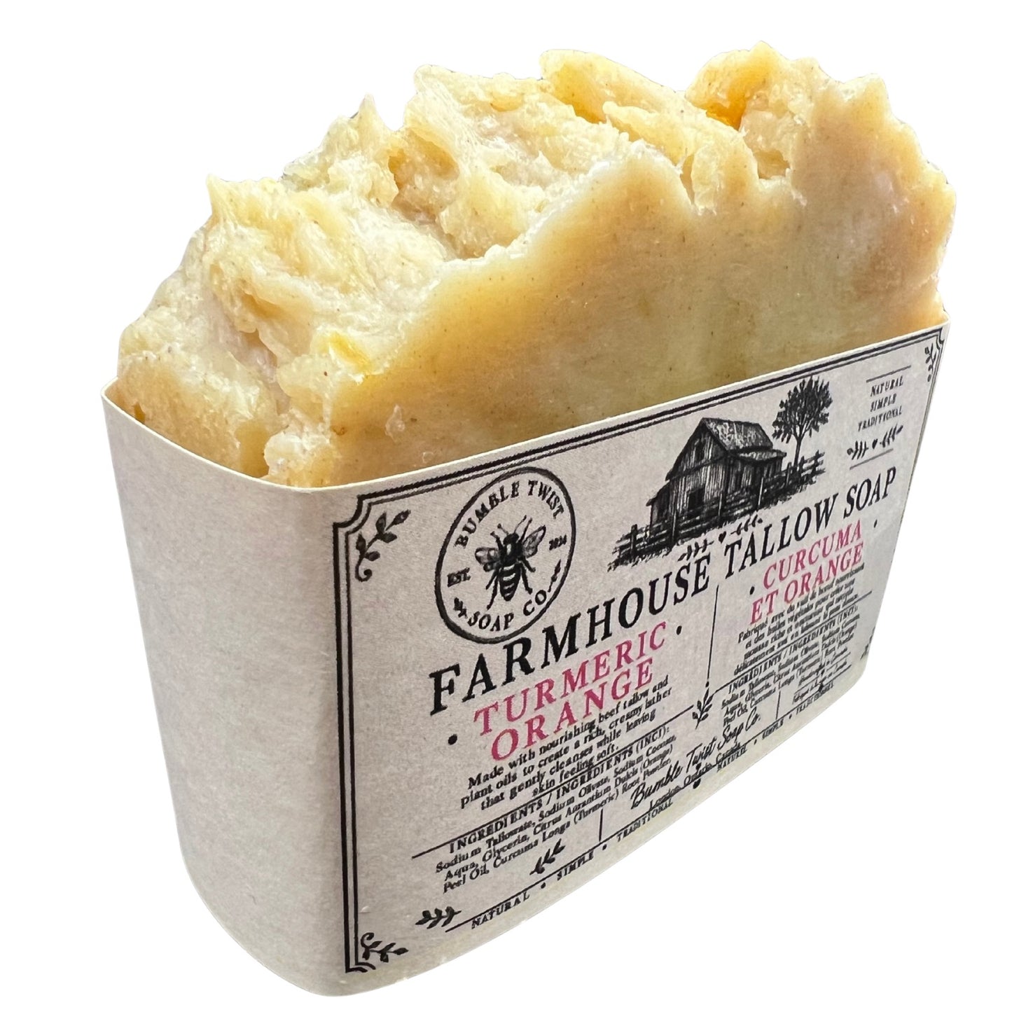 Turmeric & Sweet Orange Farmhouse Tallow Soap