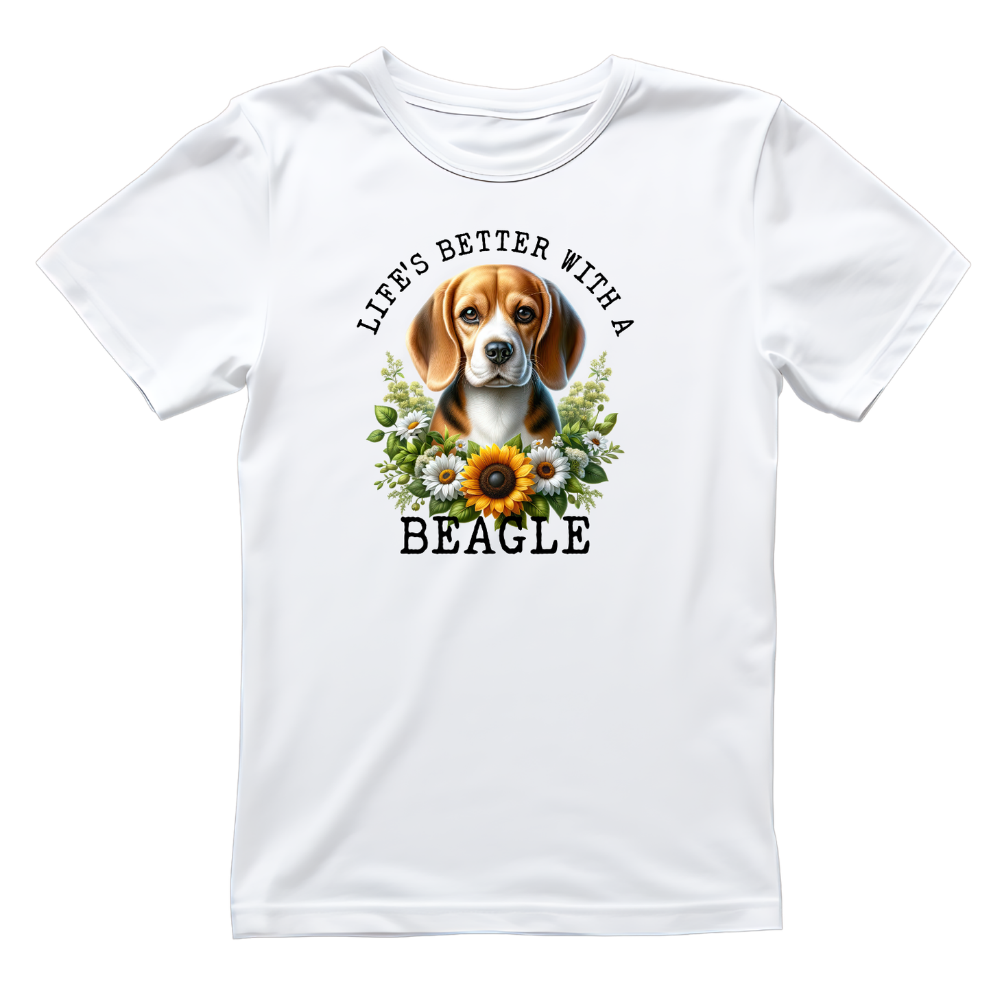 Life’s Better With A Beagle T-shirt | Graphic Tee | Printed Shirt | Animal Lover Pets | Cute Sweet | Dog