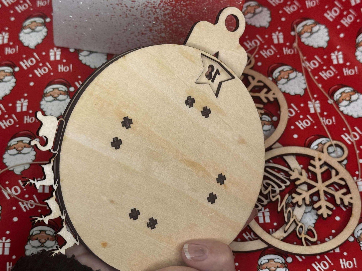 Handmade Wood Laser Cut Christmas Countdown Ornament | Holiday Wall Calendar | Perfect Pre-Christmas Gift