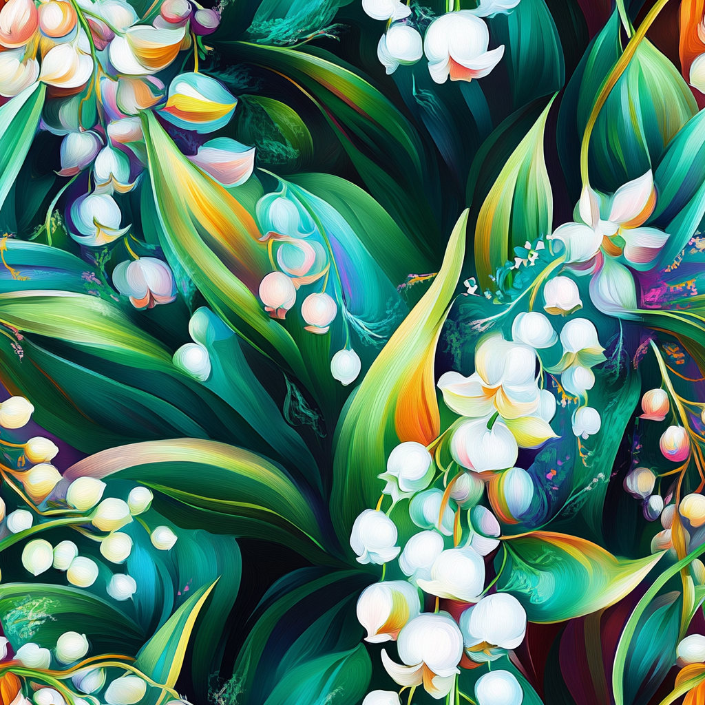 May Floral Hot/Cold Tumbler Lily of the Valley