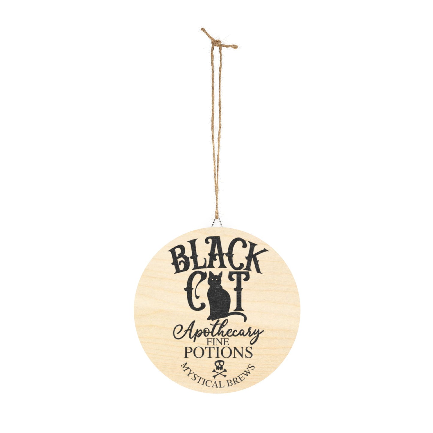 Rustic Boho Sign - Black Cat Apothecary & Potions