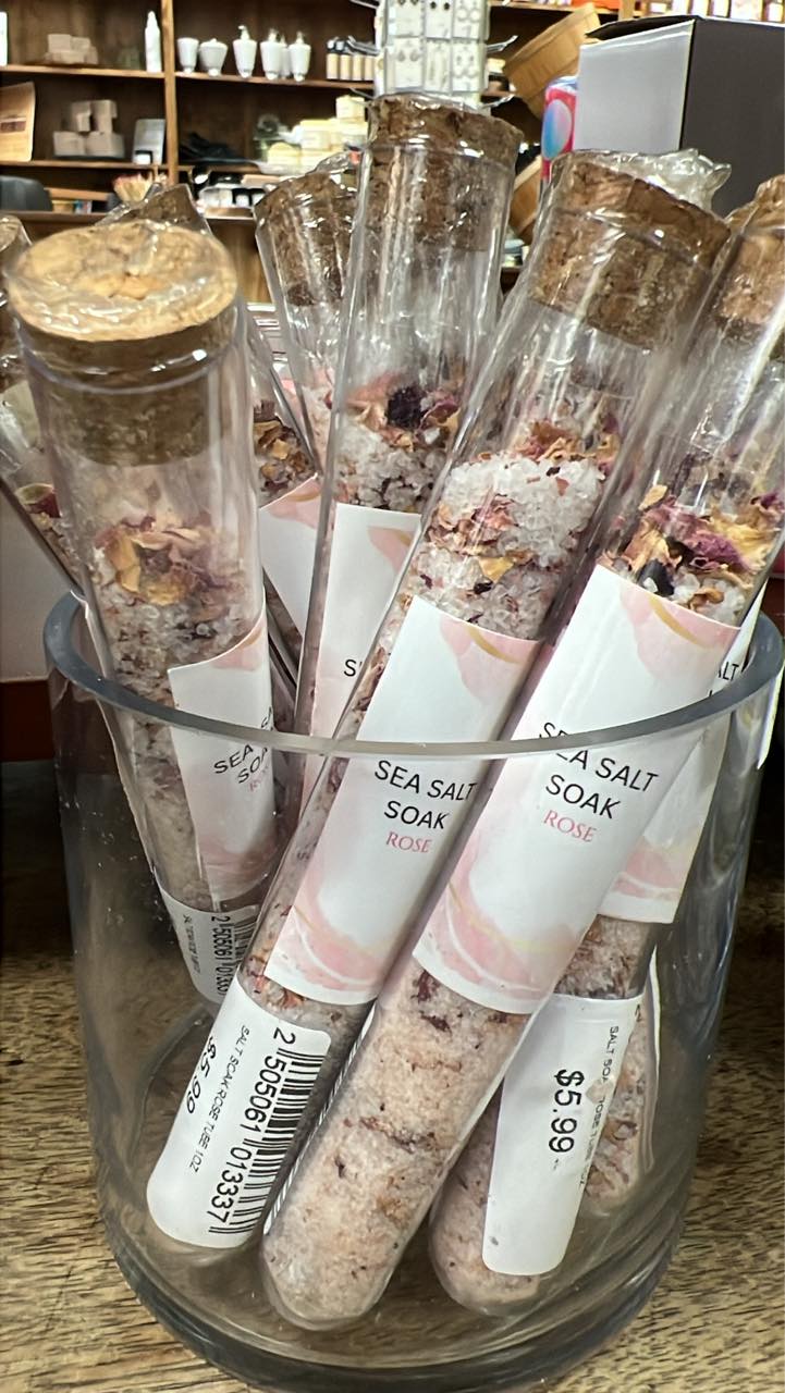 Sea salt soak tube